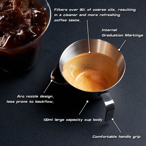 Stainless Steel Espresso Cup with Filter