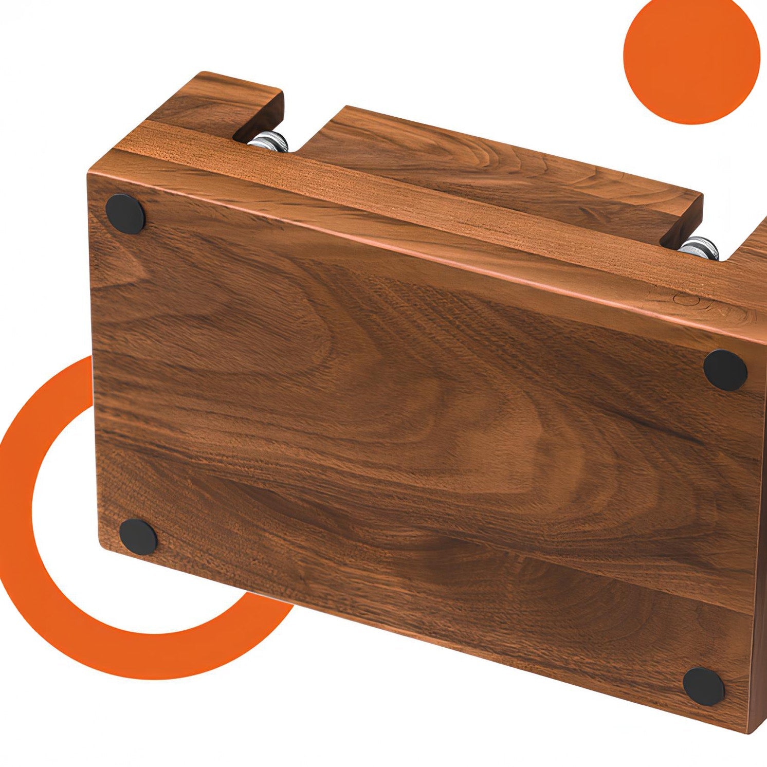 Walnut Organizer Box For Barista