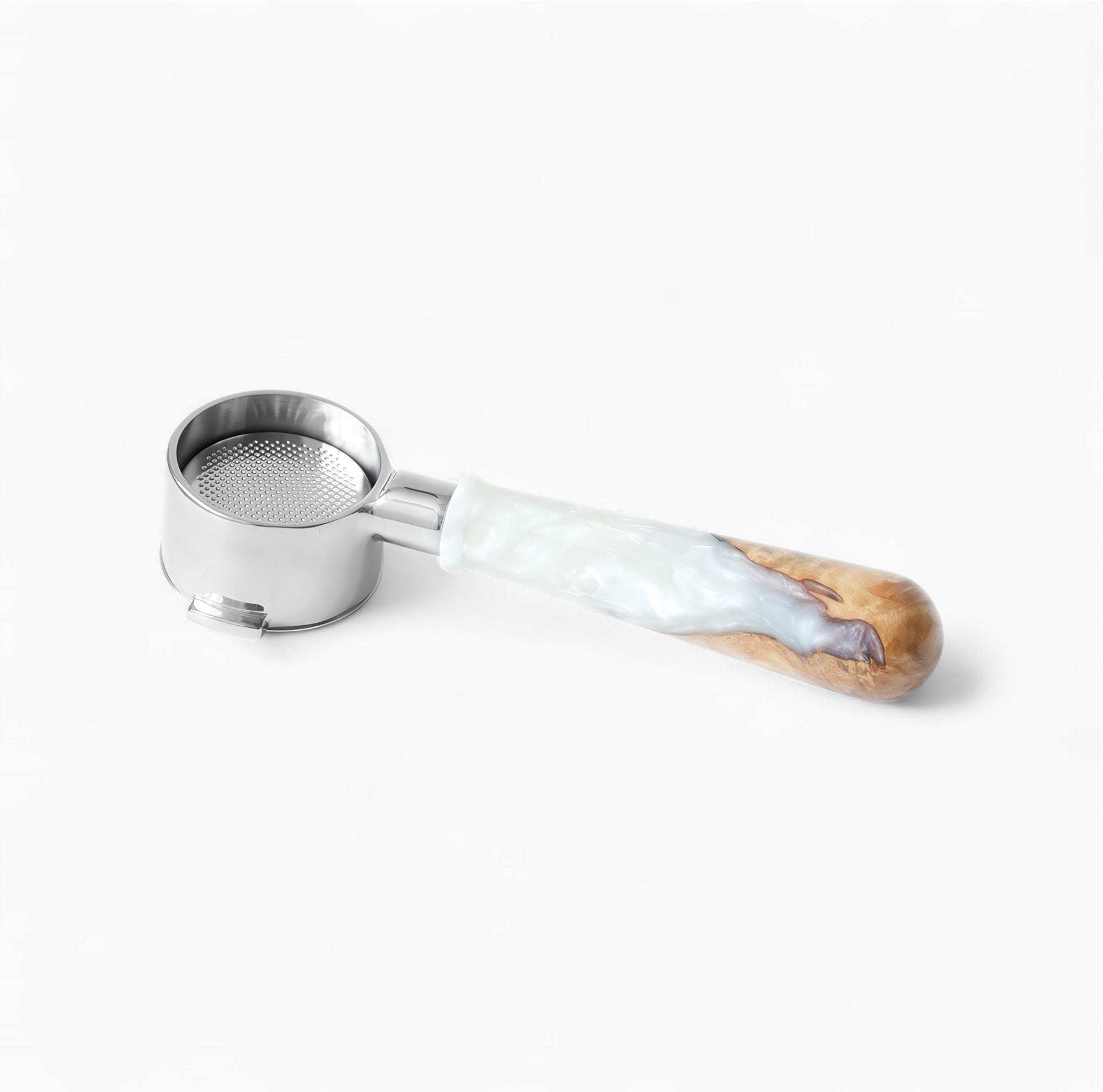 Walnut & Resin Handle Bottomless Portafilter