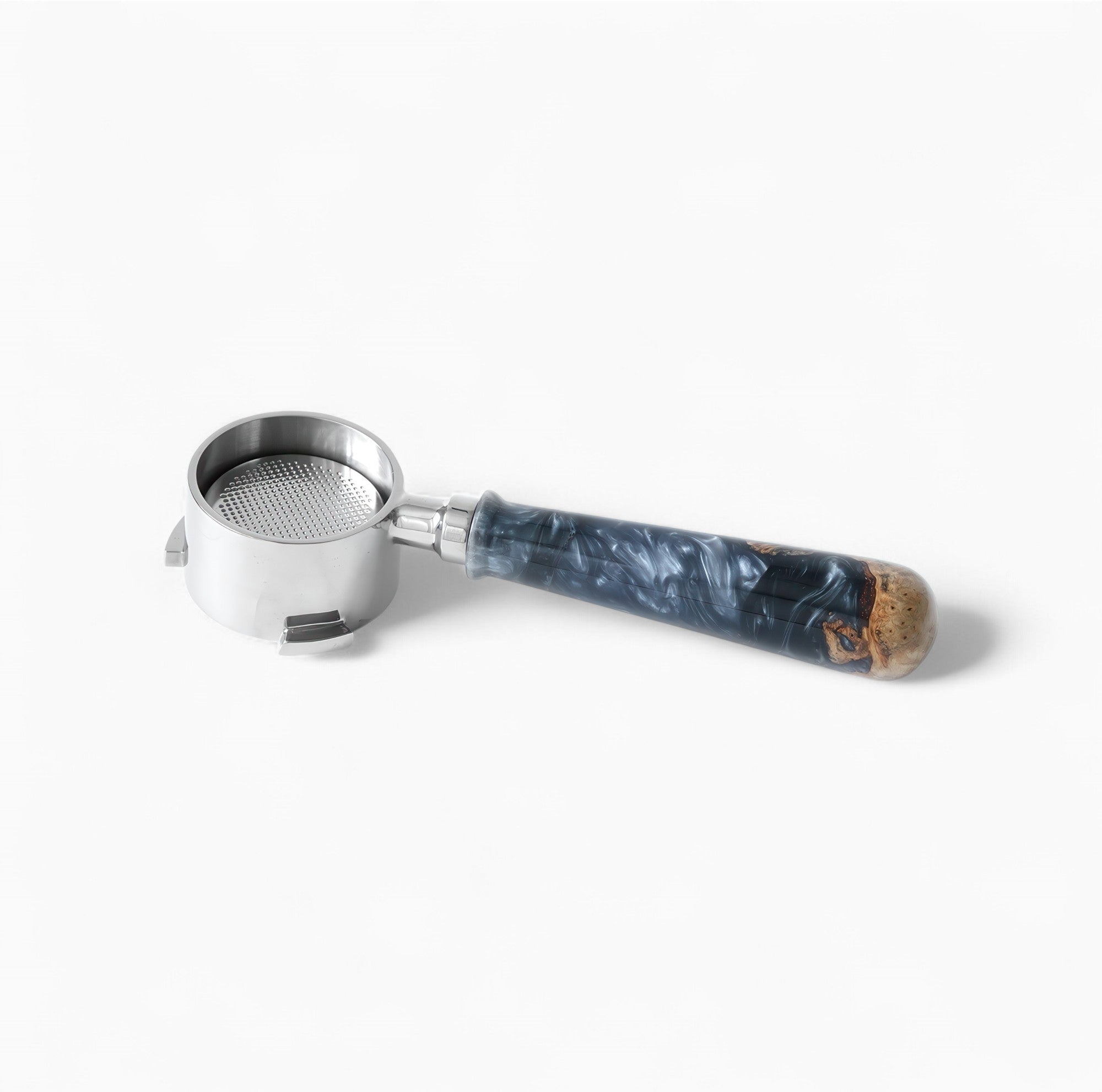 Walnut & Resin Handle Bottomless Portafilter