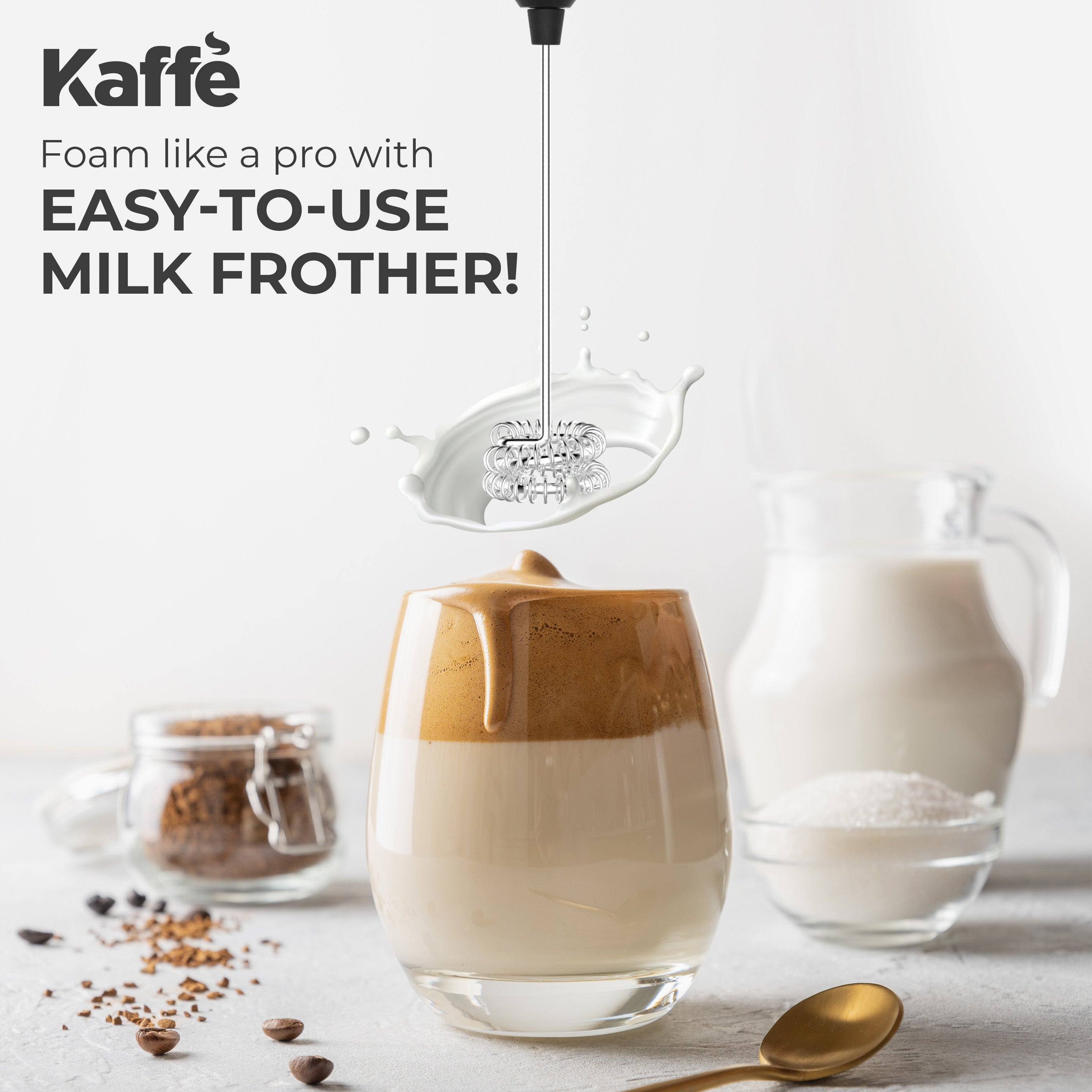 Handheld Milk Frother - USB Rechargeable