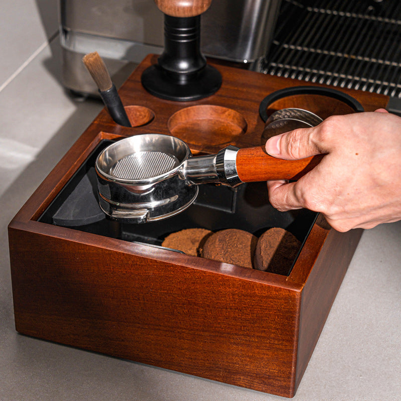 Espresso Accessories Organizer Box and Knock Box
