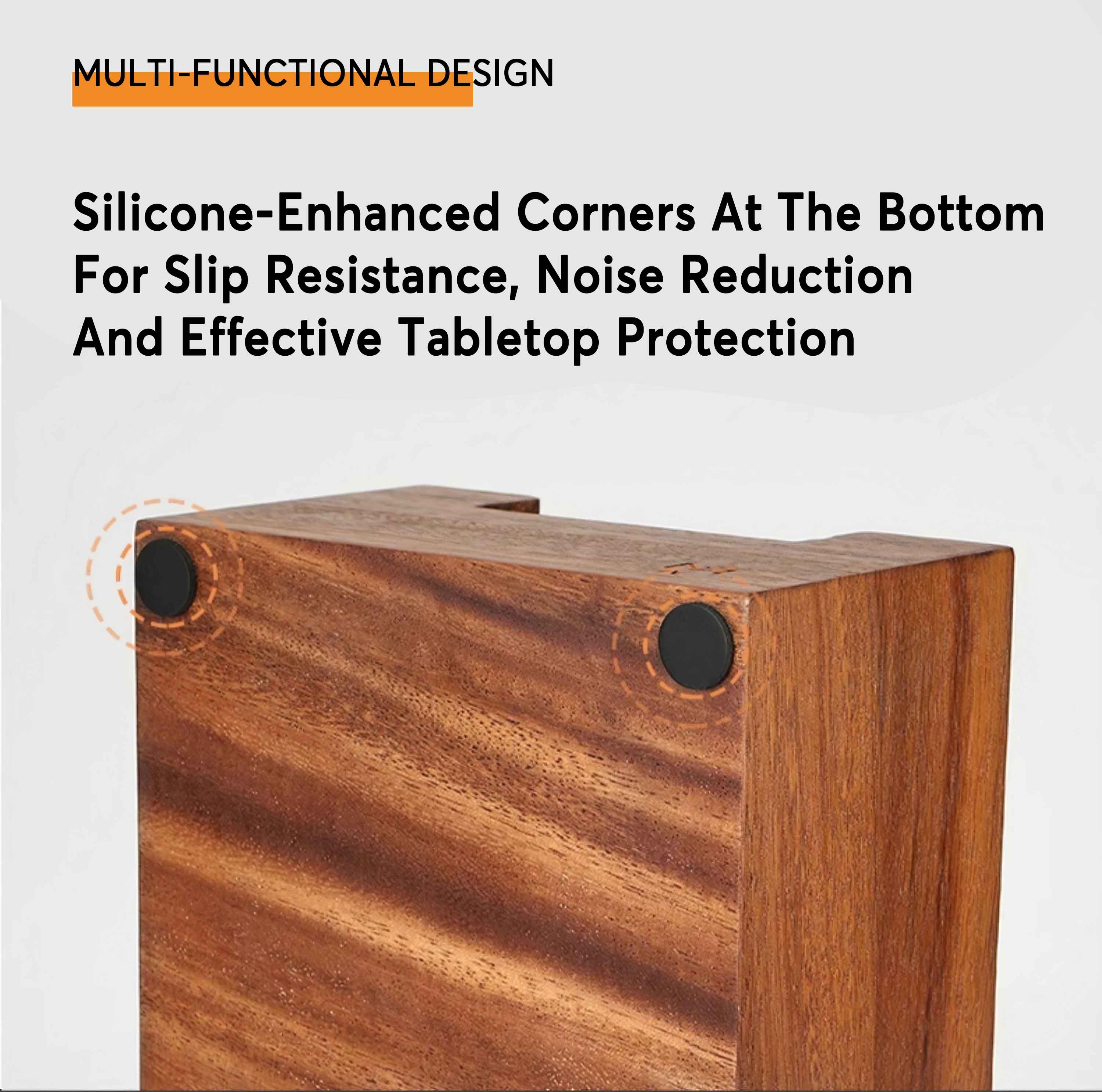 Wooden Coffee Tamper Station with Knock Box