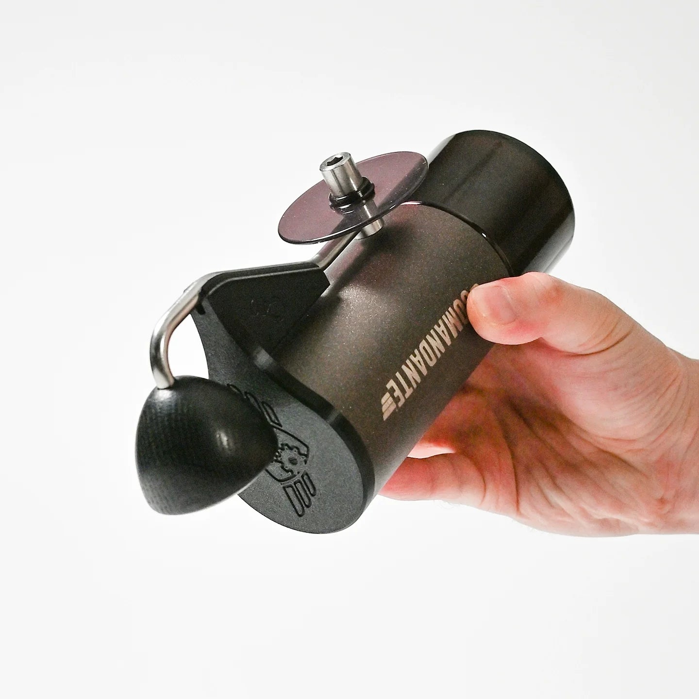 Cap and Handle Holder for Manual Coffee Grinders