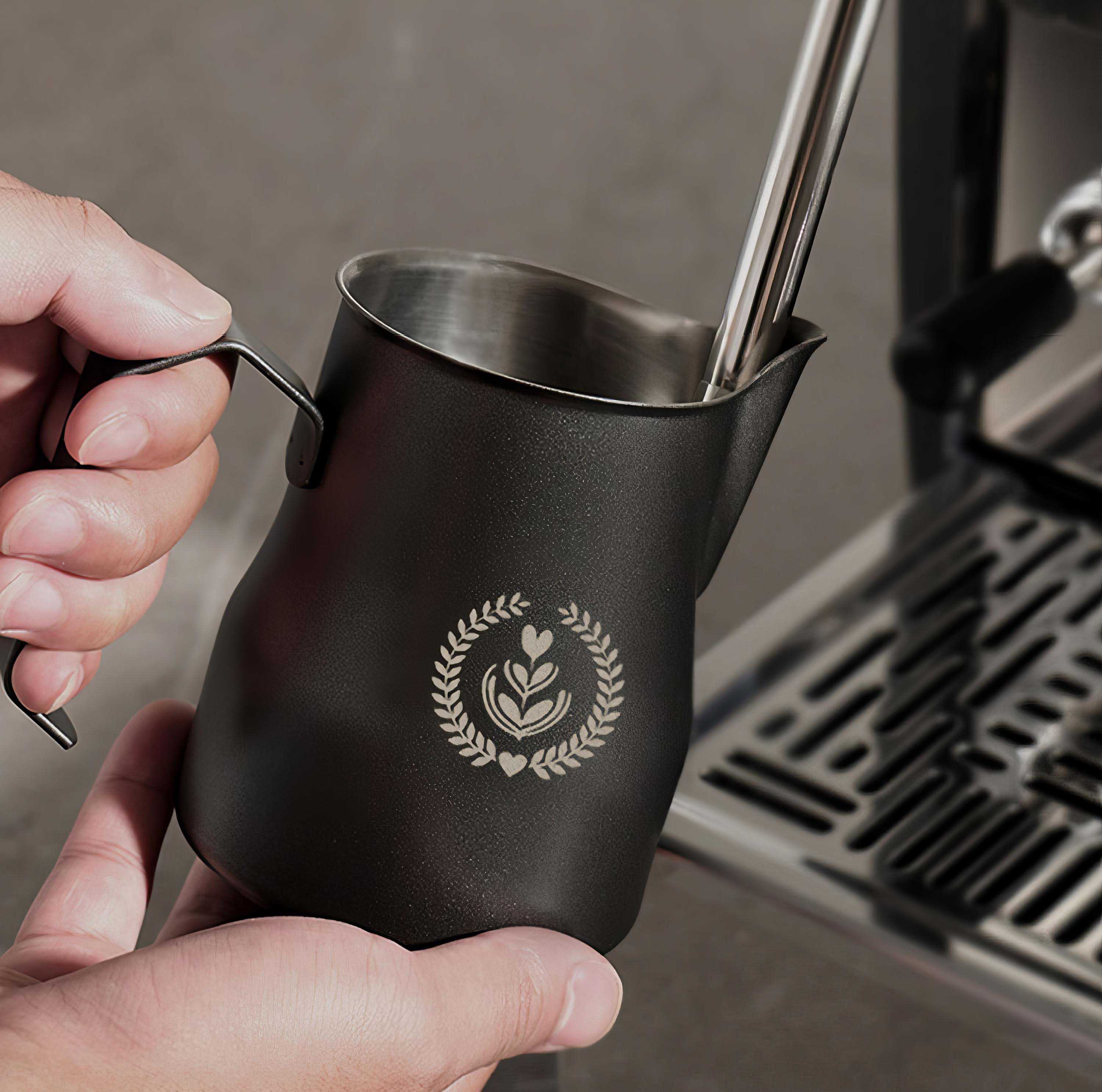 Non-Stick Latte Art Milk Pitcher for Cappuccino