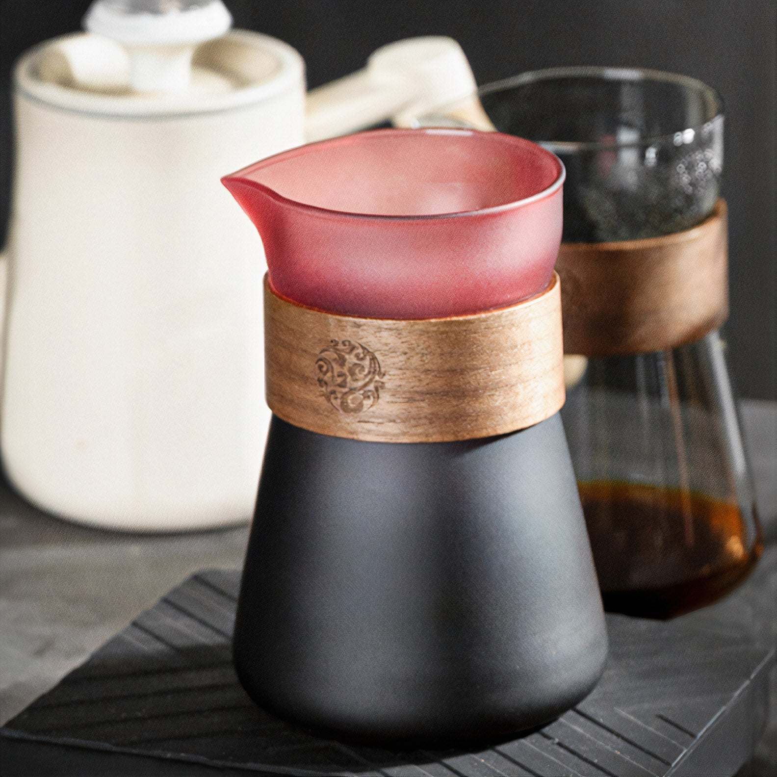Smart V60 Brewed Coffee Set Includes Glass Drip Filter Cup