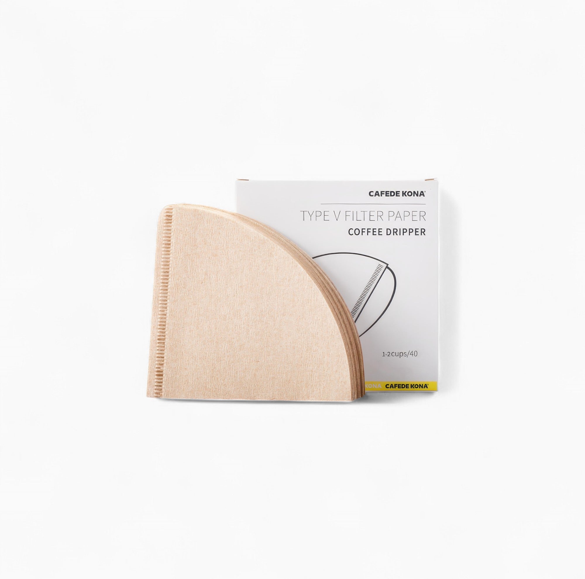 Natural V60 Sector-Shaped Filter Papers