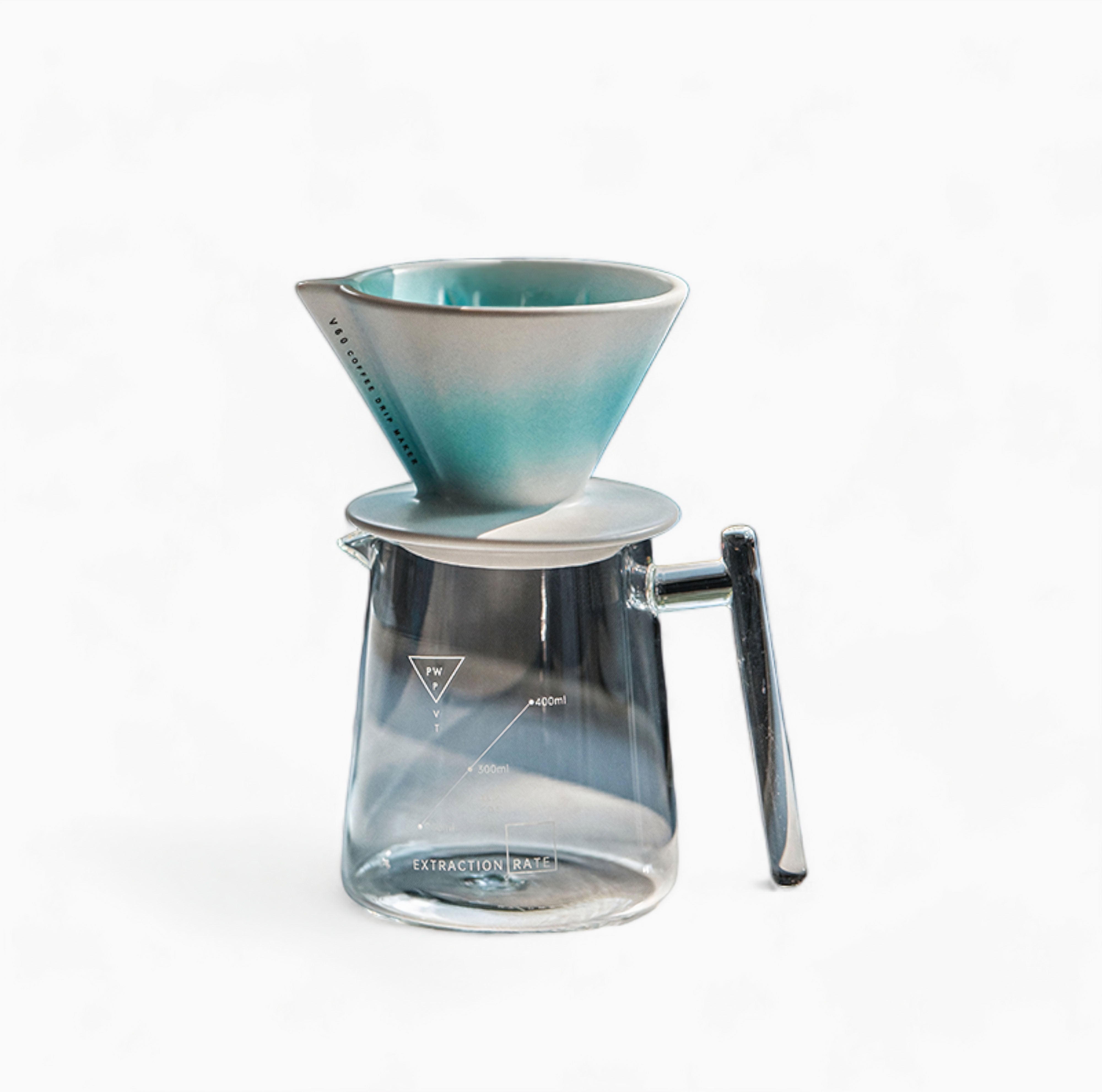 V60 Ceramic Pour Over Coffee Dripper with Sharing Pot