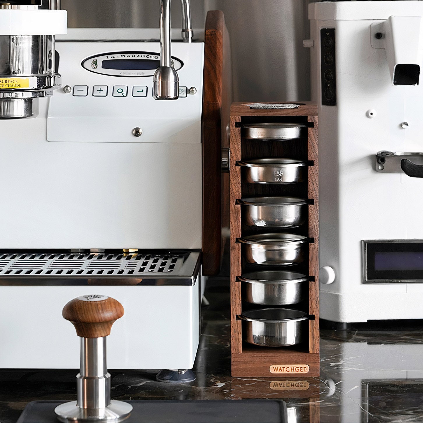 Walnut Filter Baskets Storage