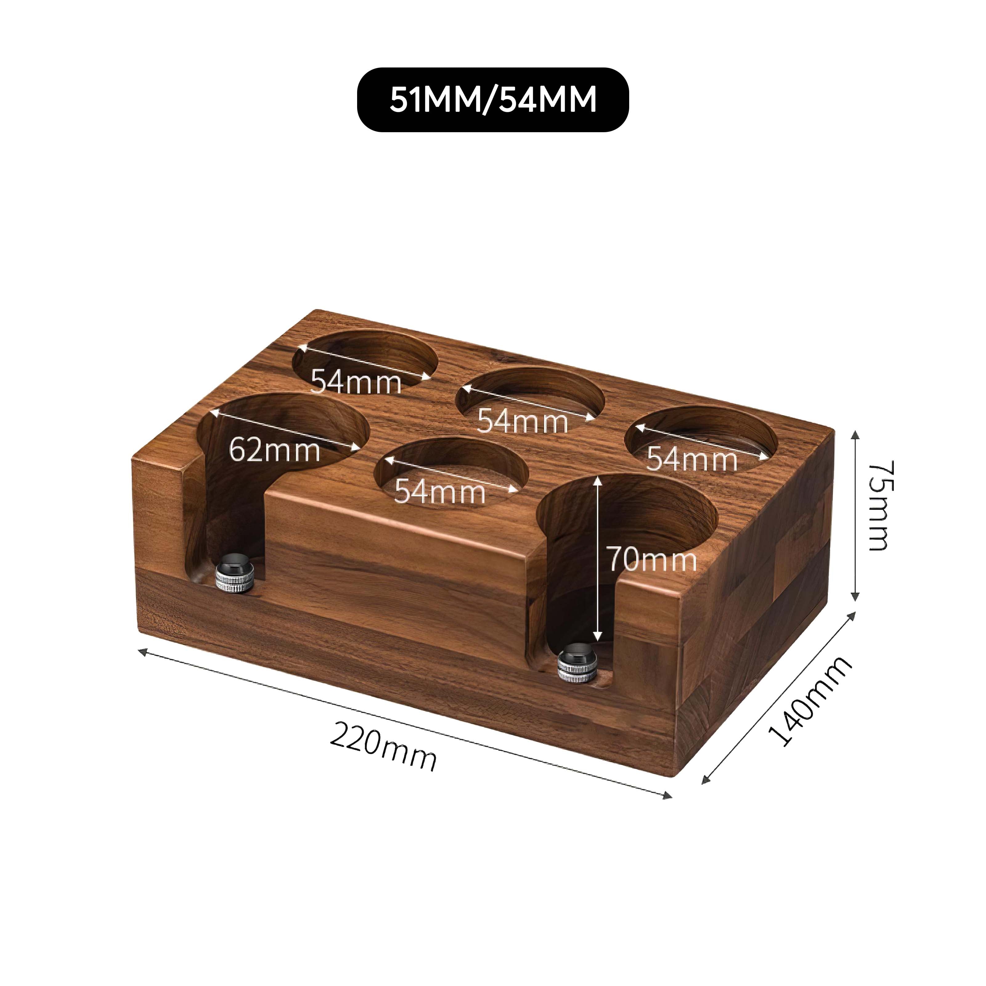 Walnut Organizer Box For Barista
