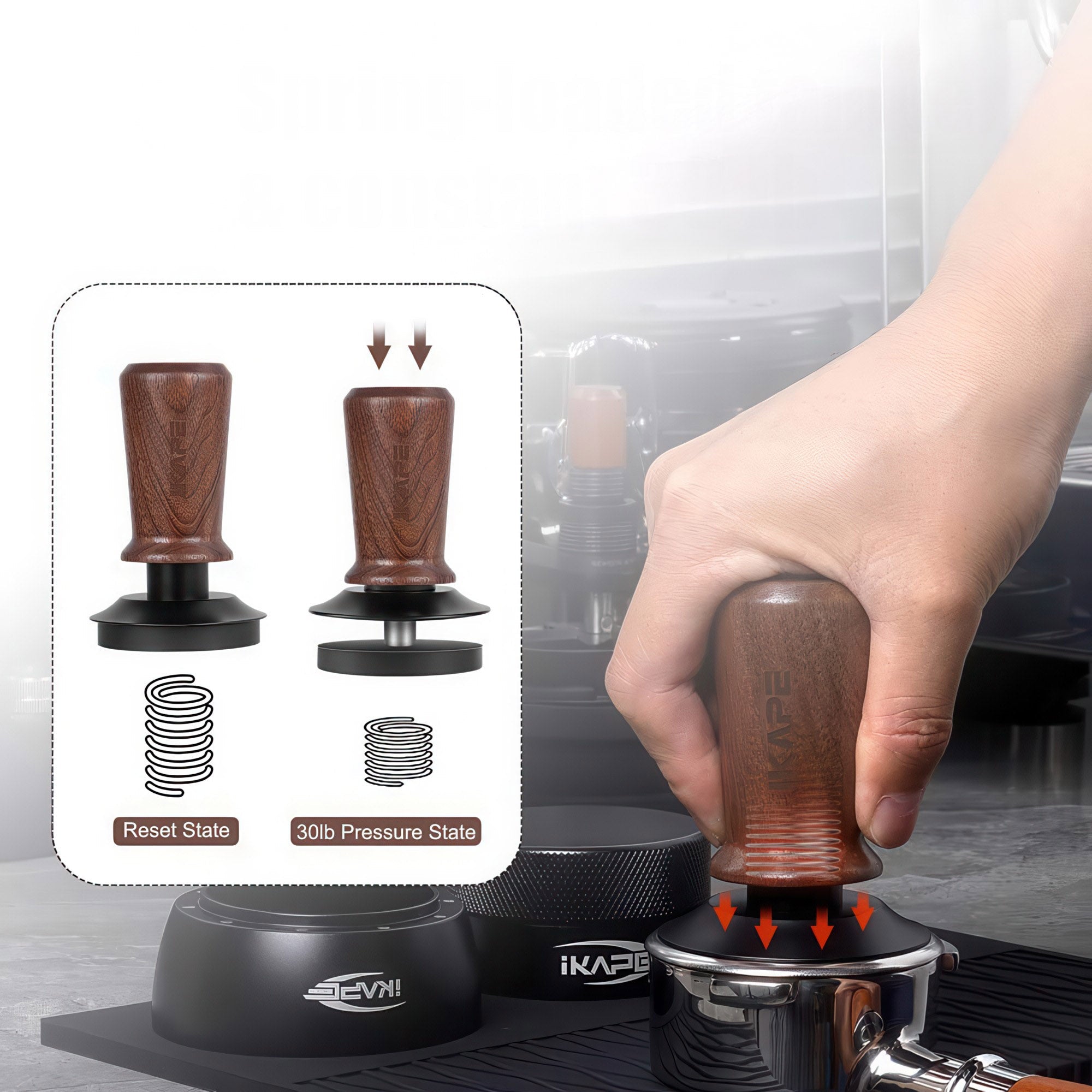 Black Edition Calibrated Coffee Tamper