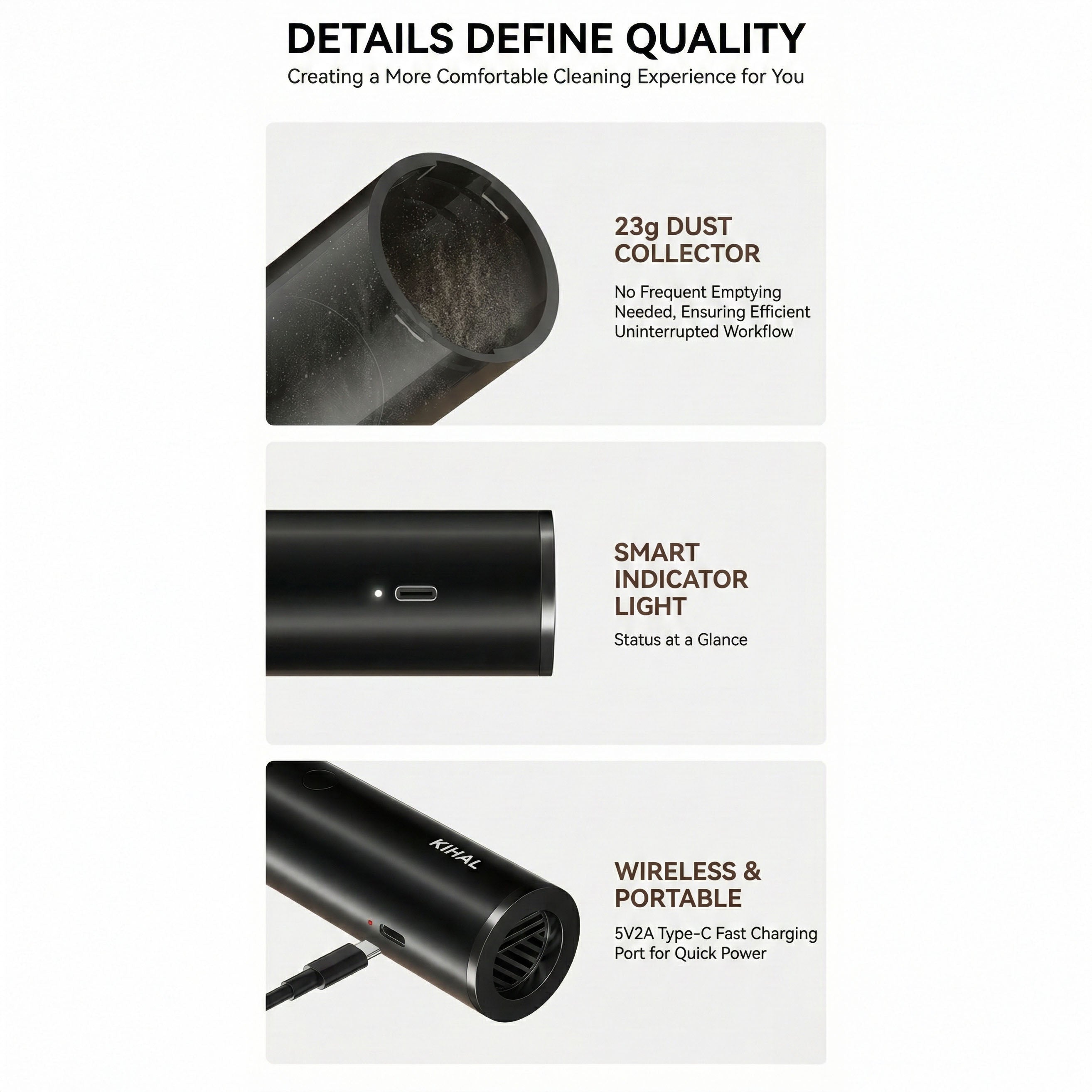 The Barista Air Wand™ | Precision 2-in-1 Grinder Vacuum & Blower