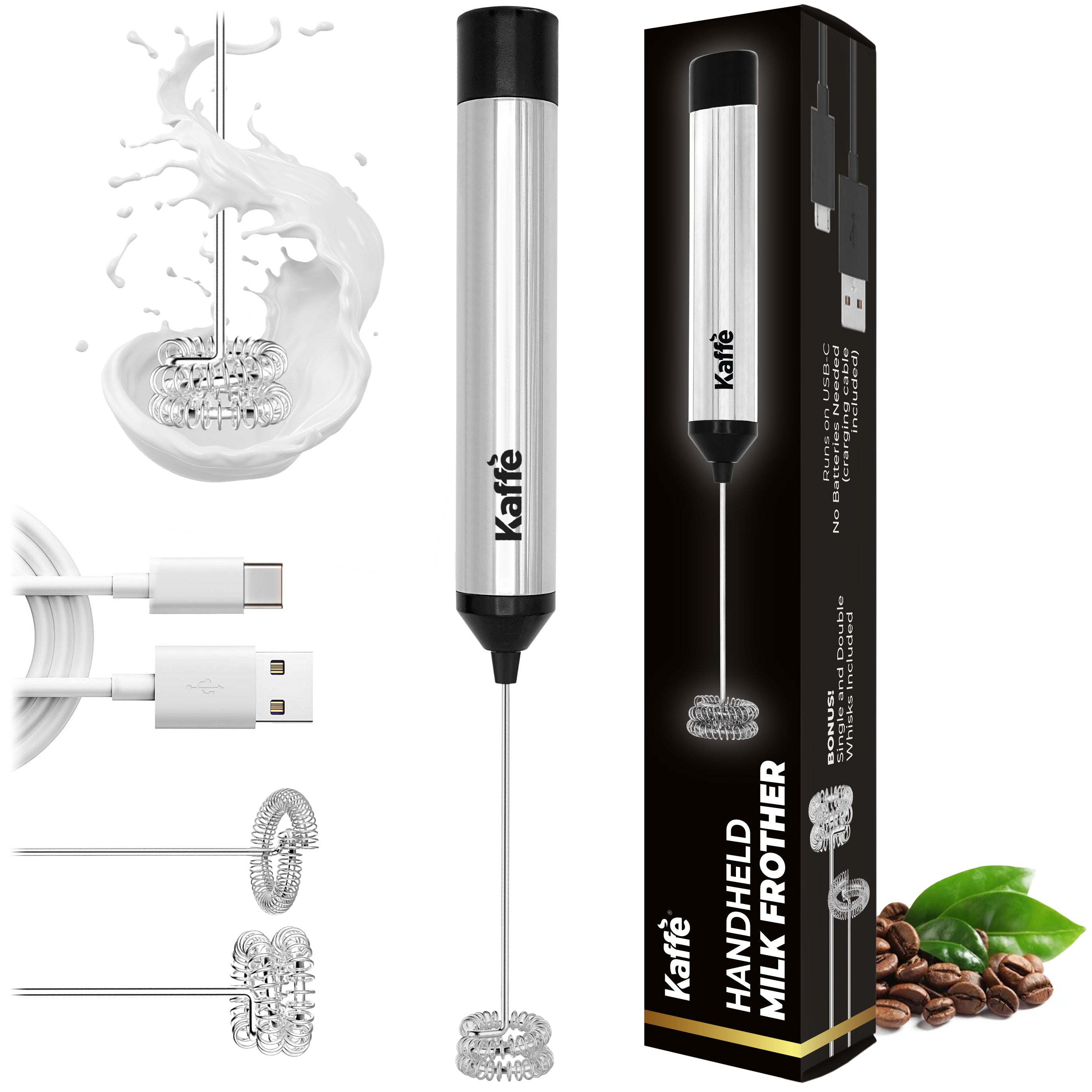 Handheld Milk Frother - USB Rechargeable