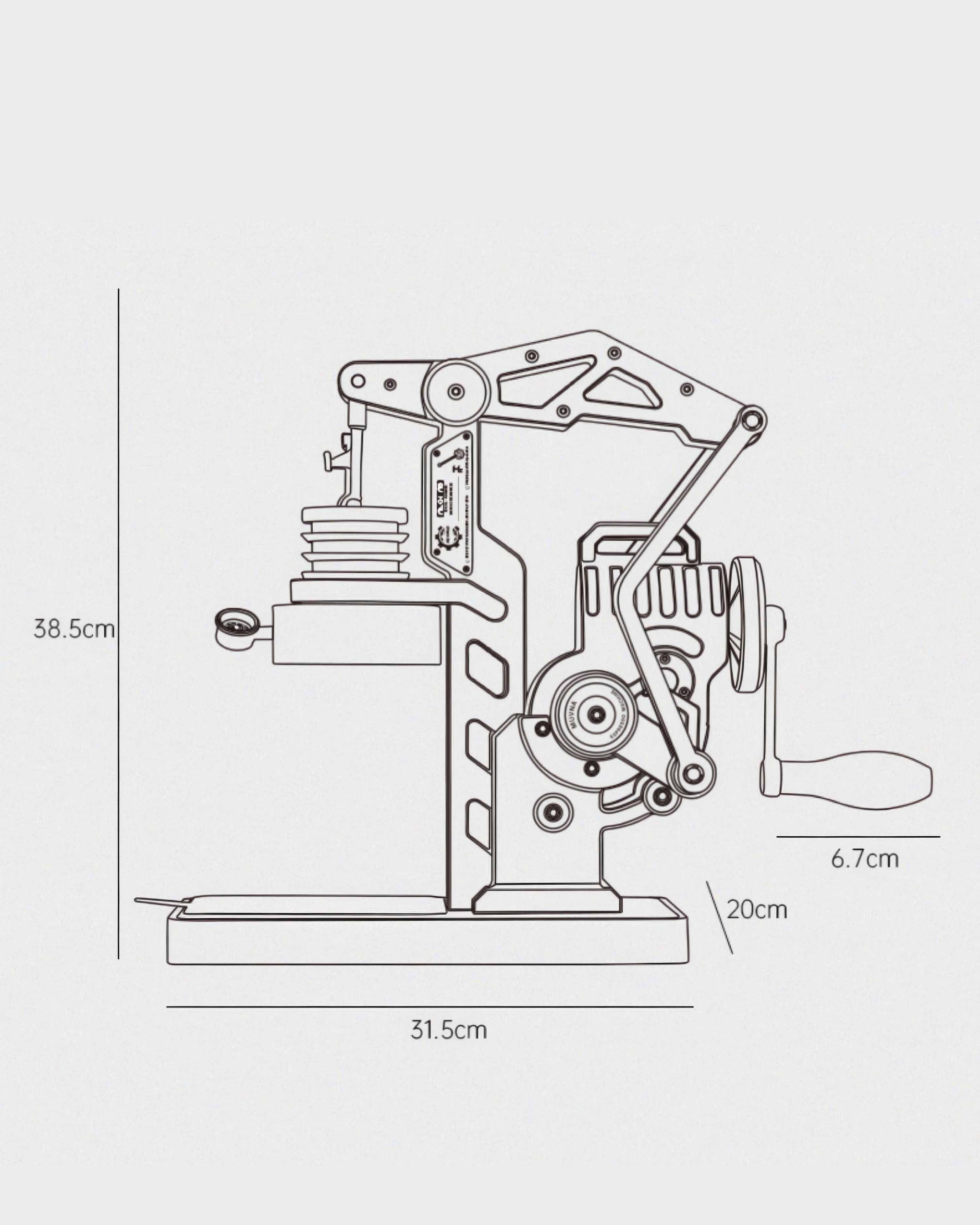 Mach M8 Hand Crank Espresso Machine - MUVNA