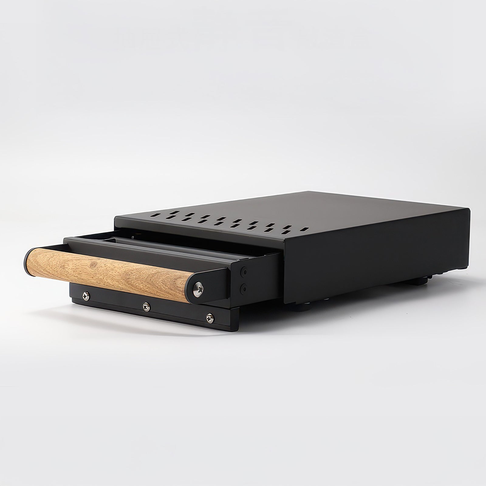 Drawer Coffee Knock Box with Wood Handle