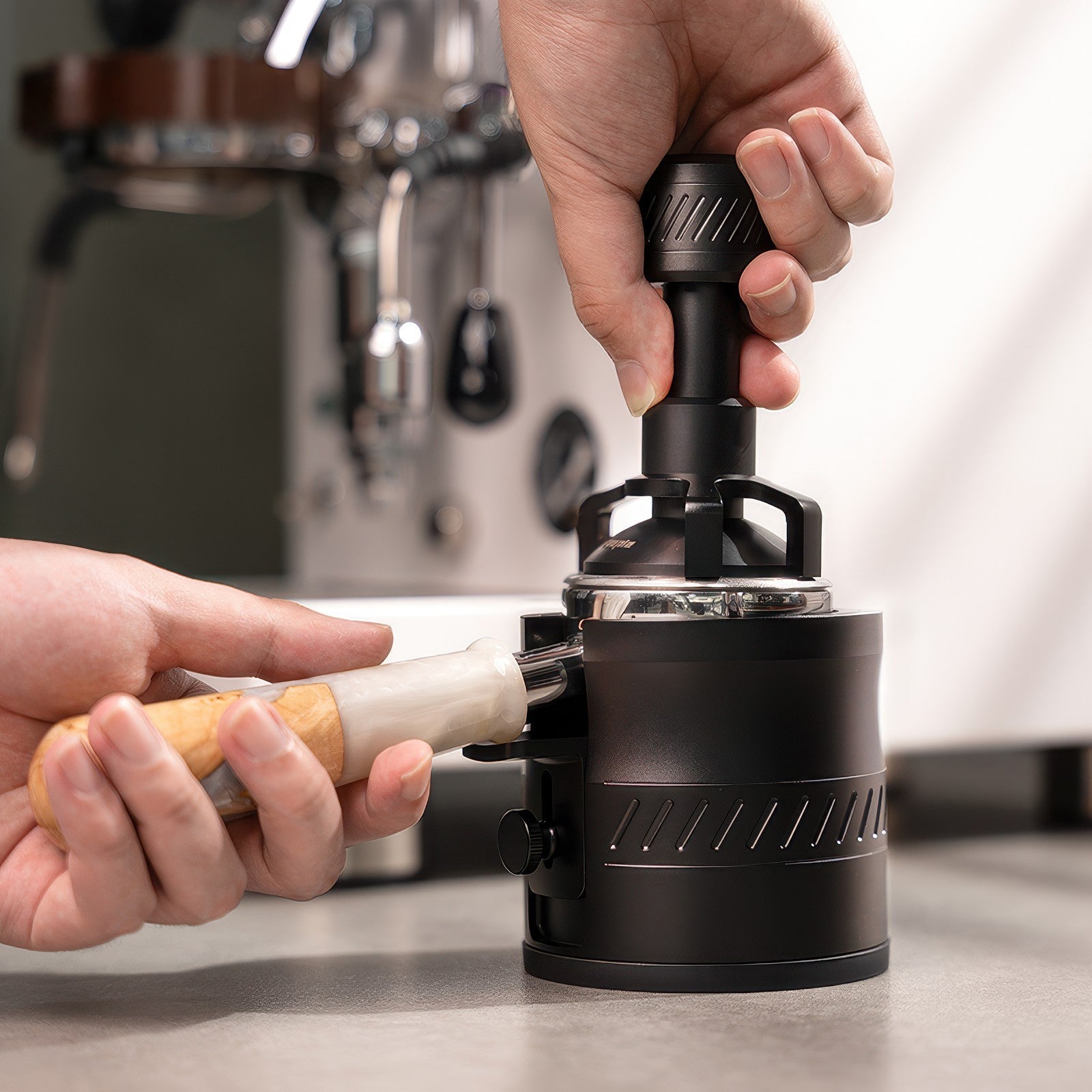 Multi-Function Portafilter Tamping Holder