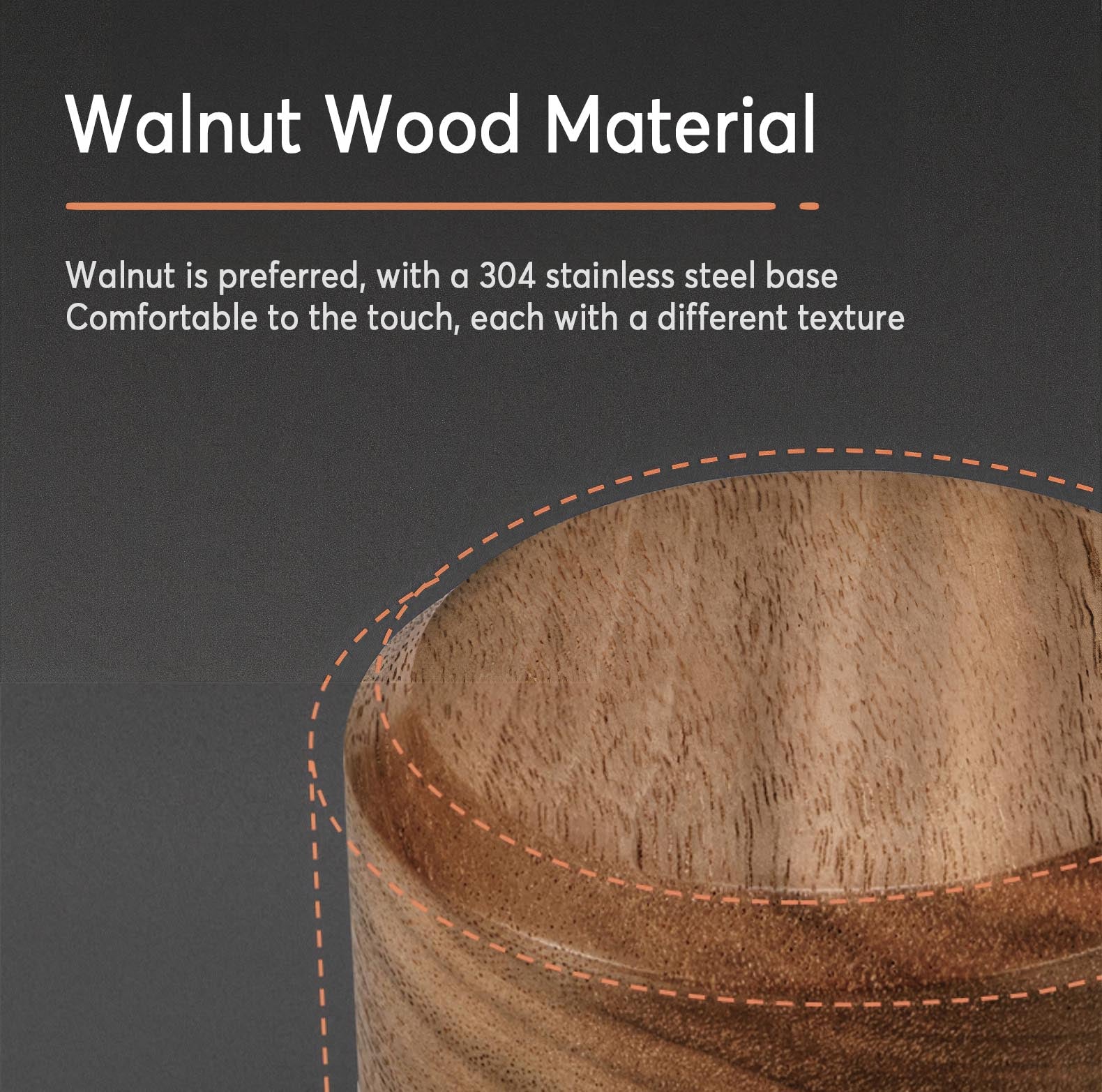 Tamper & Distributor with Wooden Handle