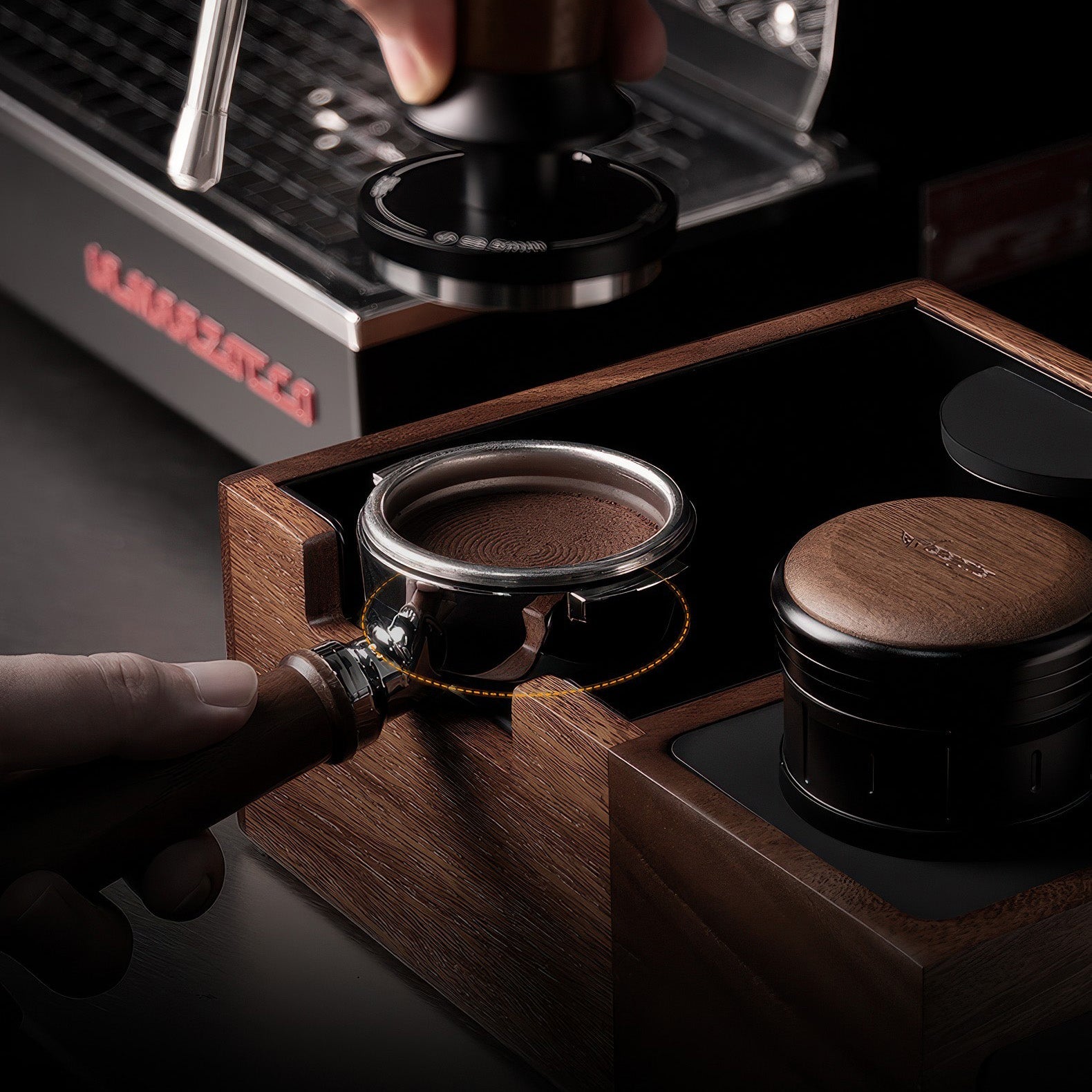 Multi-Function Coffee Tamping Station