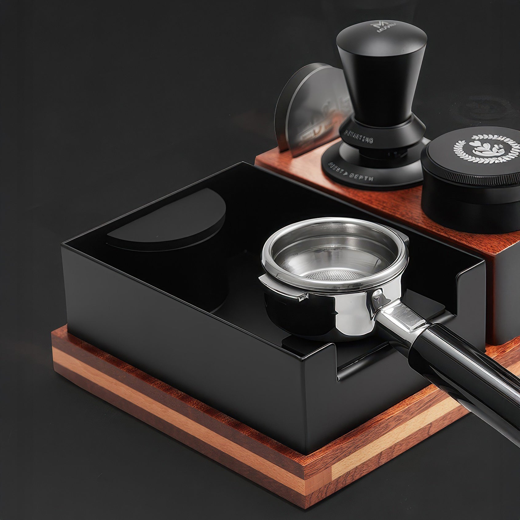 Premium Wooden Tamping Station Organizer