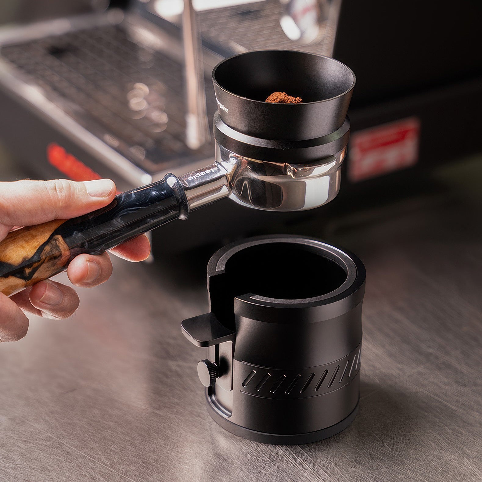 Multi-Function Portafilter Tamping Holder