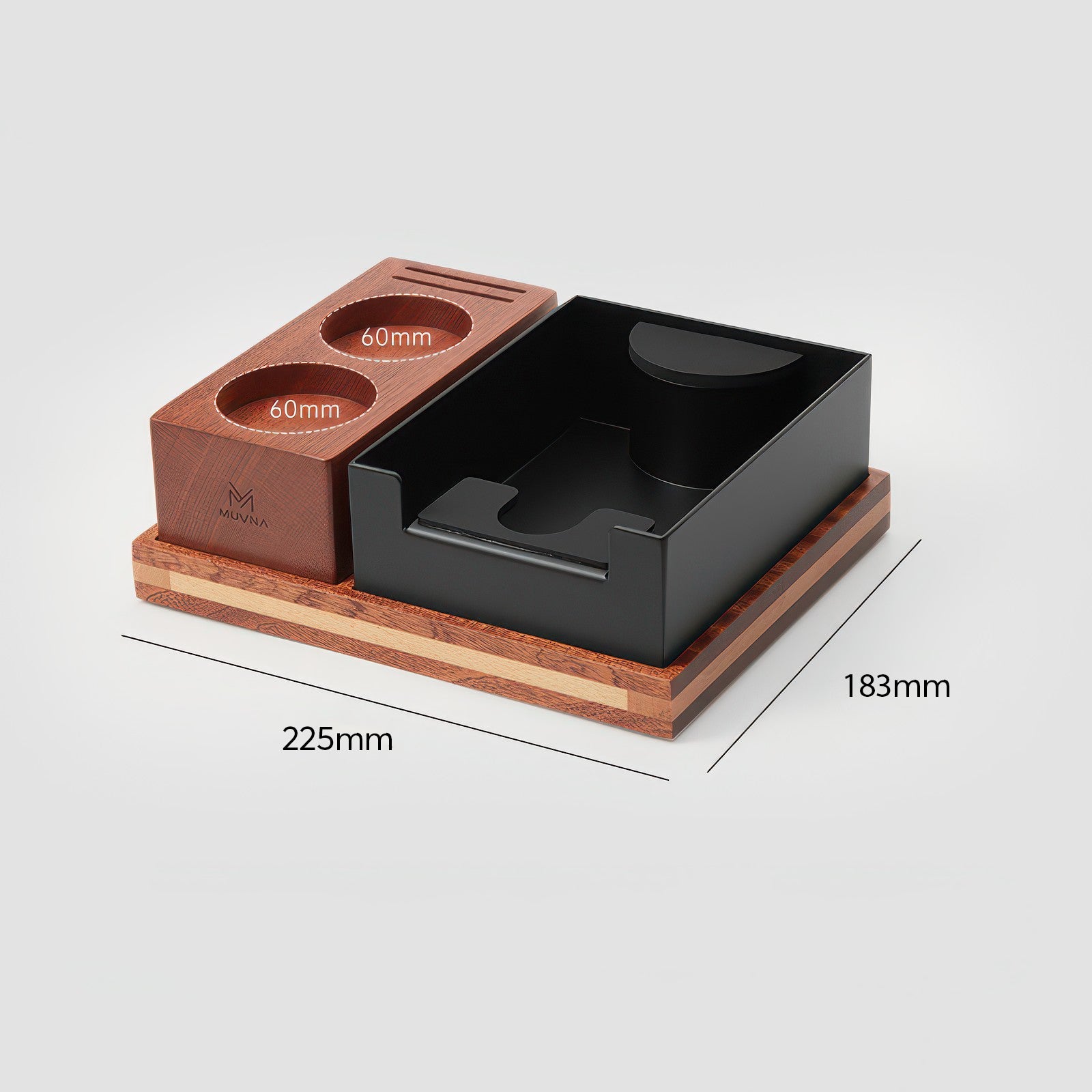 Premium Wooden Tamping Station Organizer