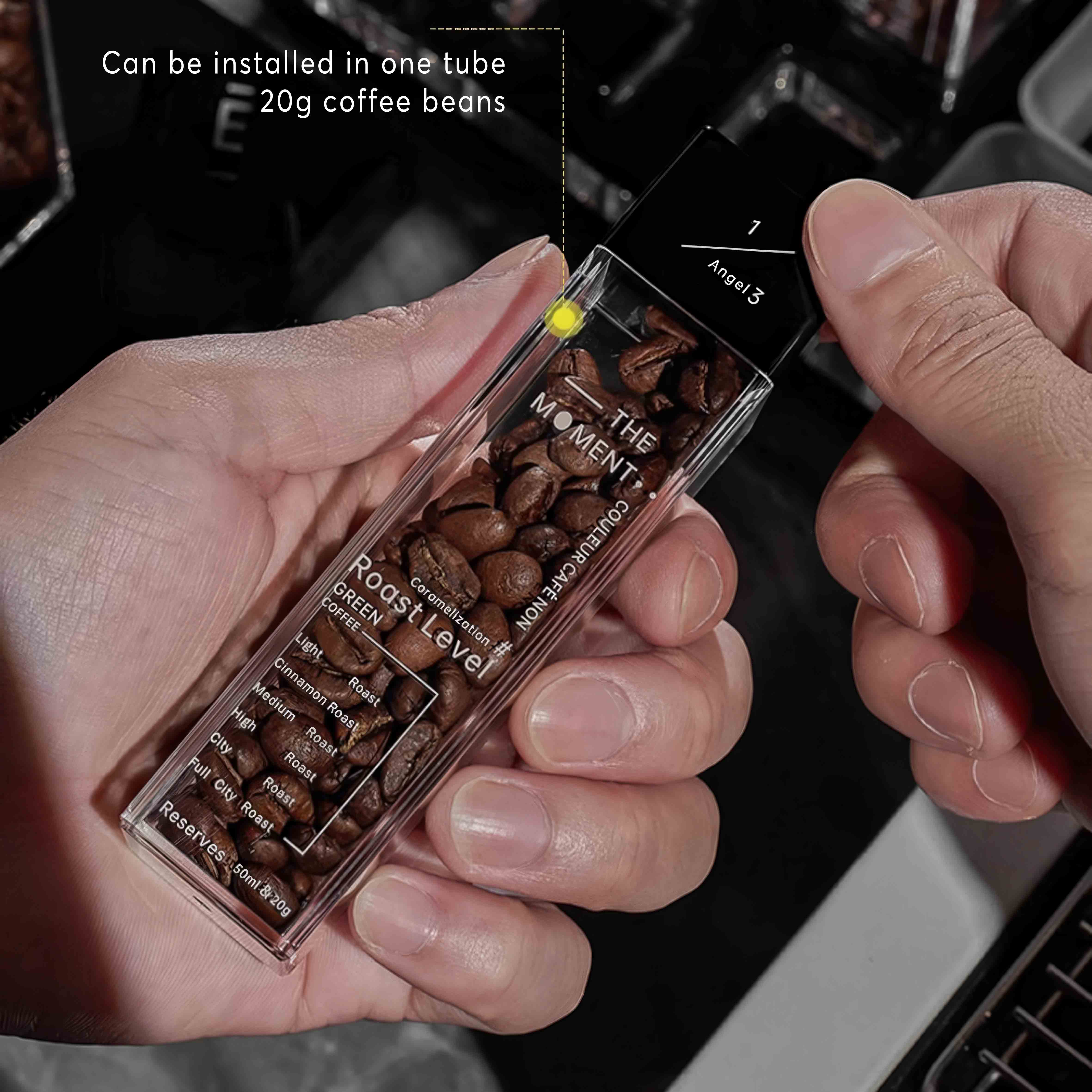 Premium Tubes Coffee Bean Cellars With Stand