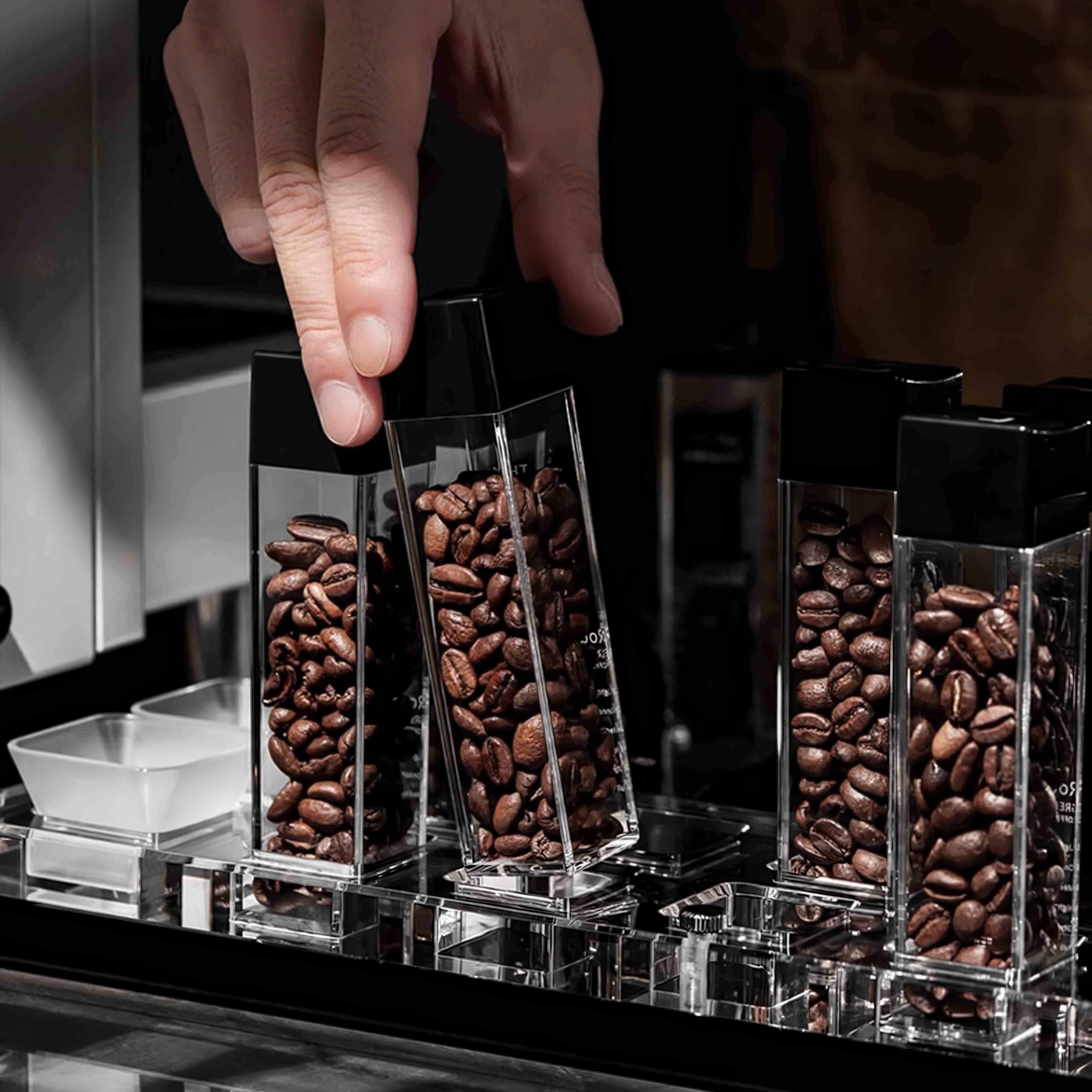 Premium Tubes Coffee Bean Cellars With Stand