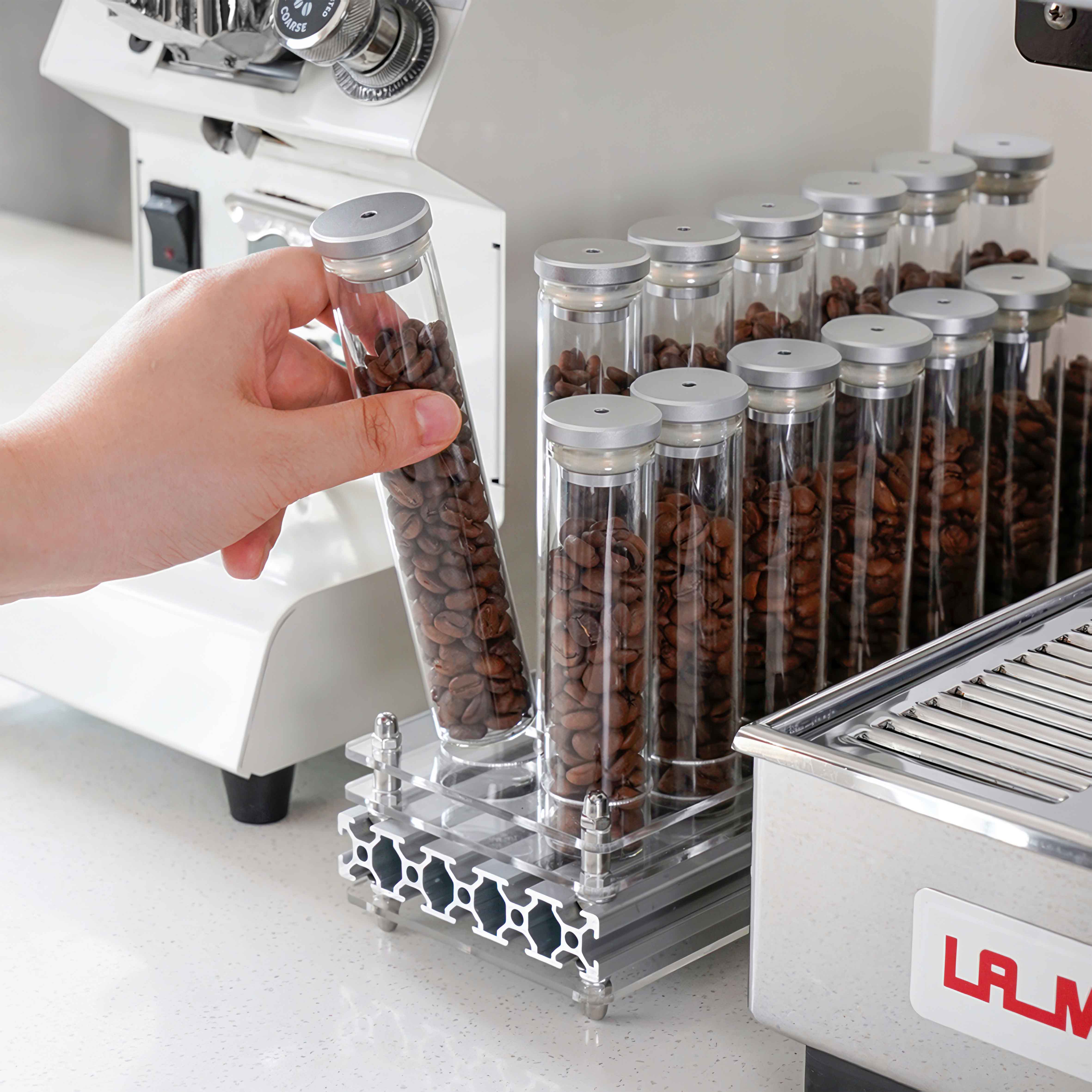 Coffee Bean Storage Bottle with One Way Valve