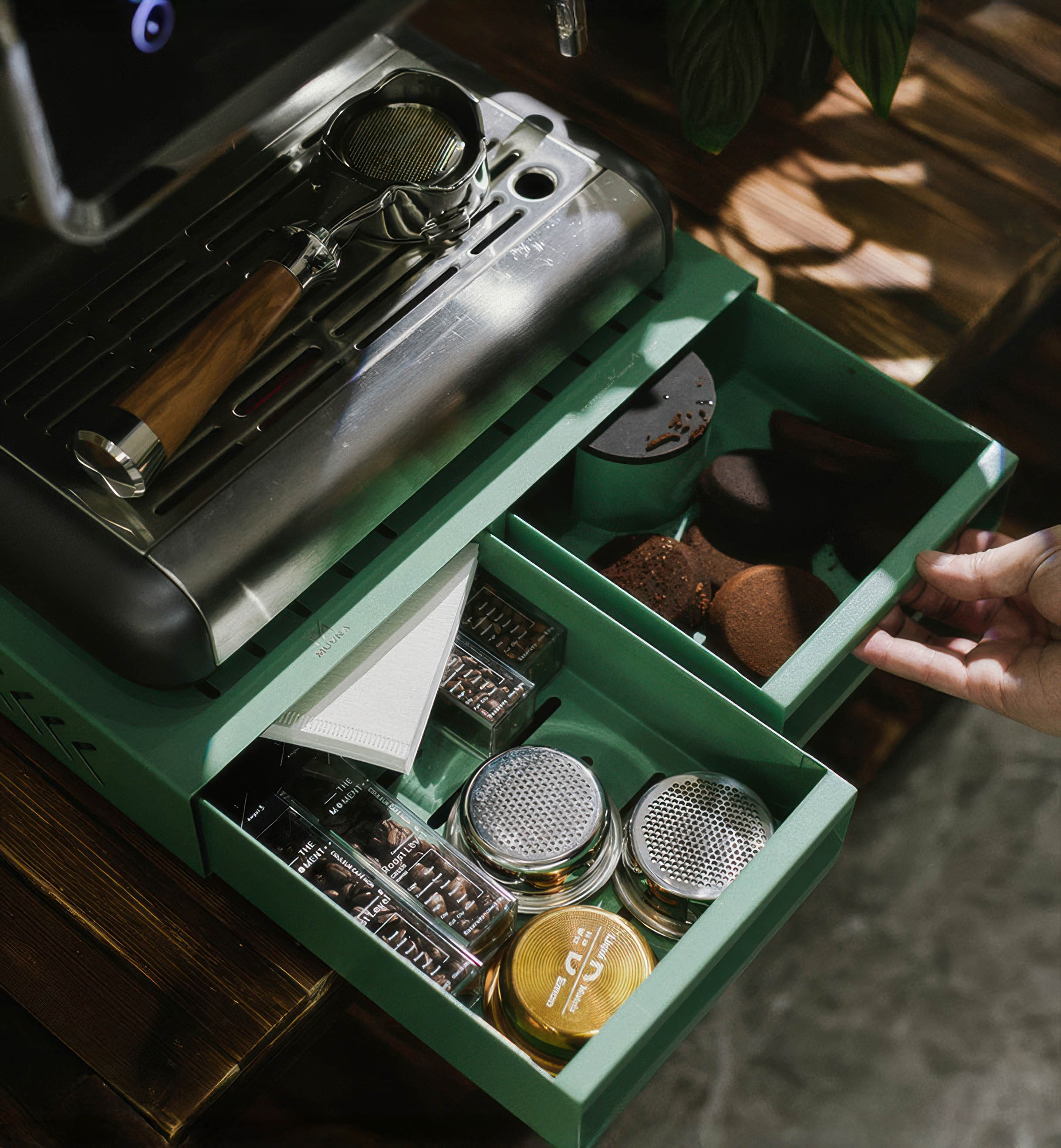 Barista Double Knock Box Drawer