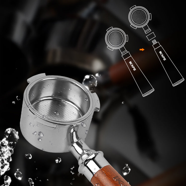 Solid Wood Handle Bottomless Portafilter