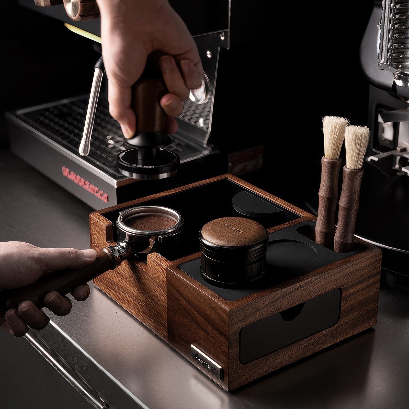 Multi-Function Coffee Tamping Station