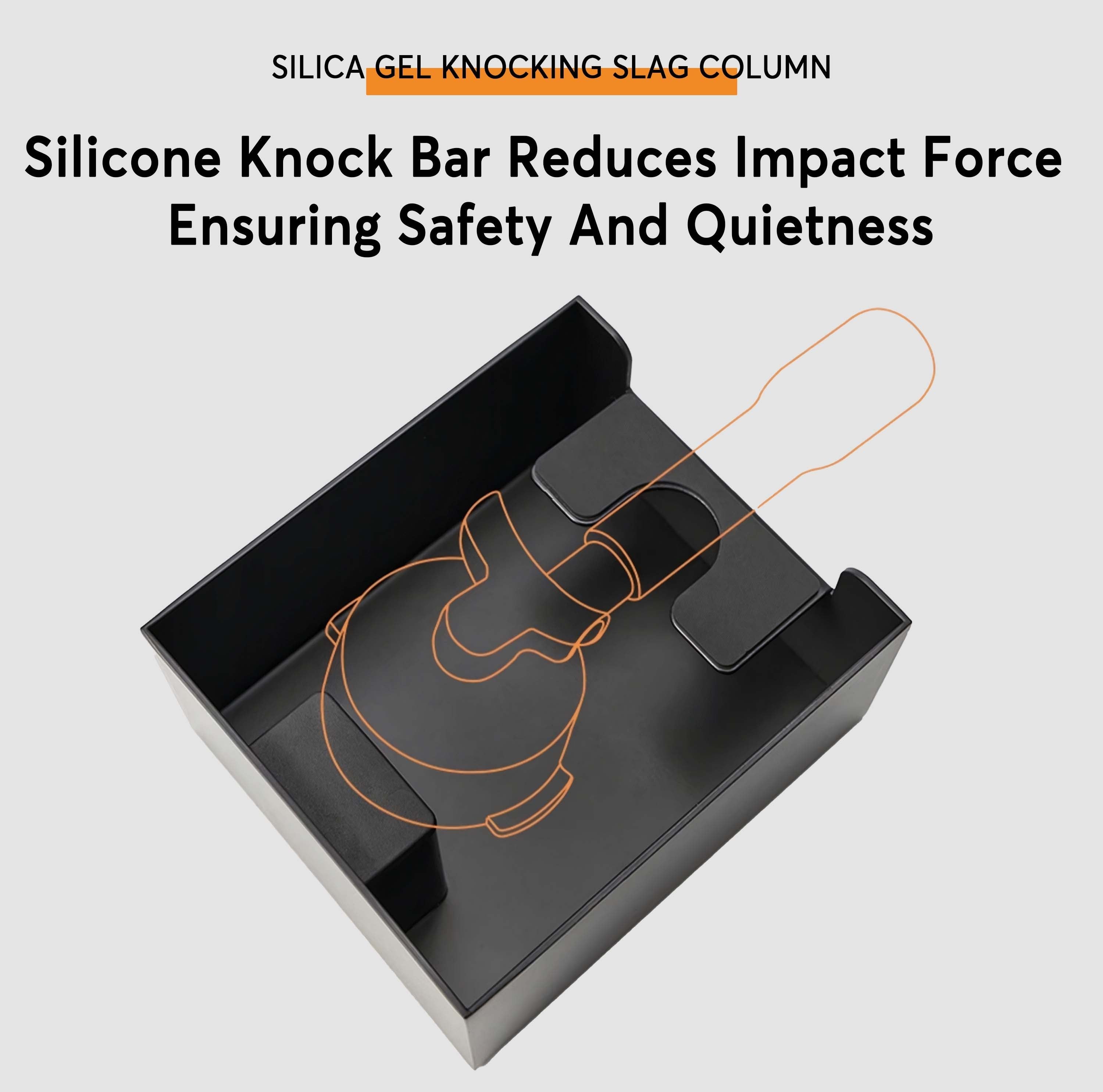 Wooden Coffee Tamper Station with Knock Box