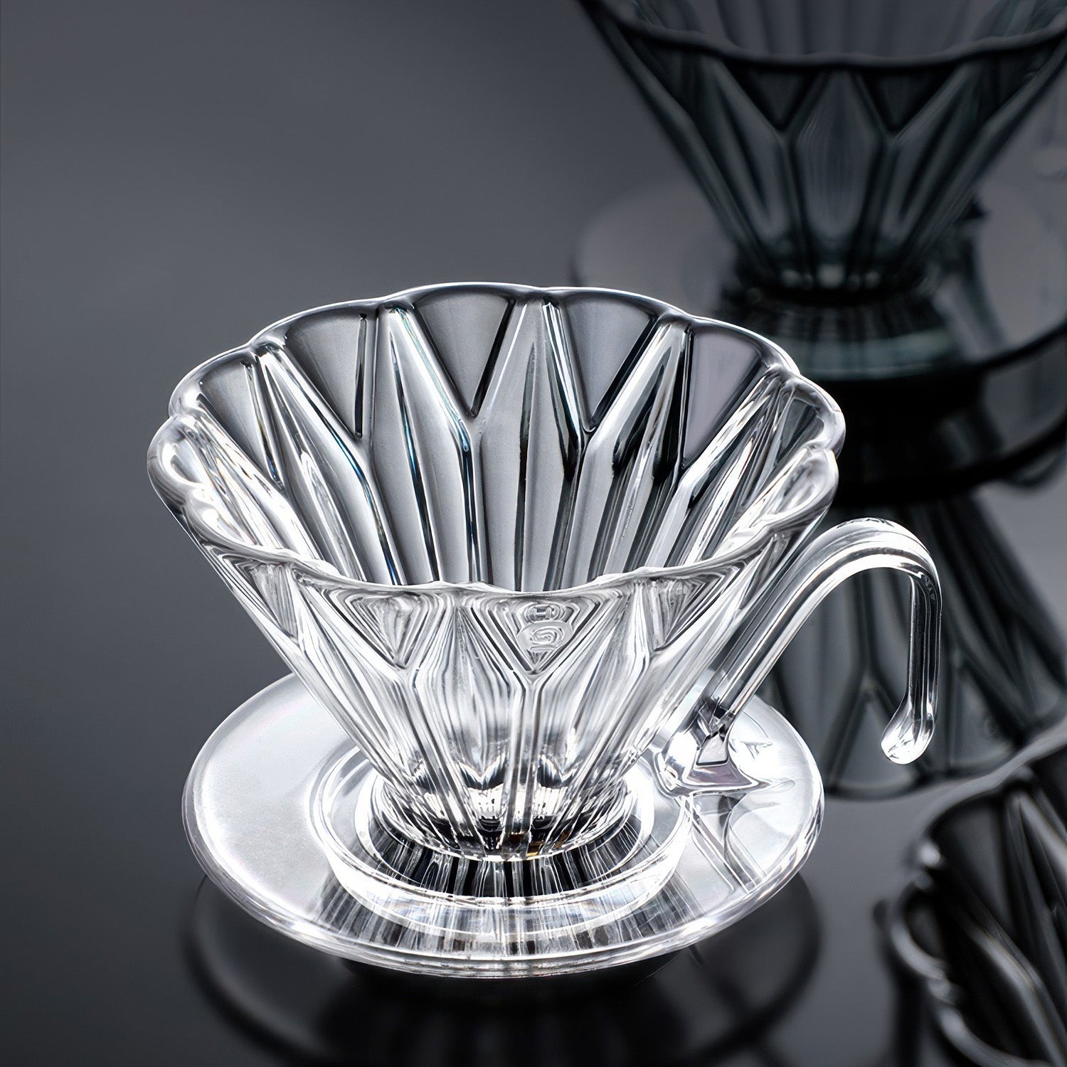 Diamond Pattern Prisma Pour Over Coffee Dripper