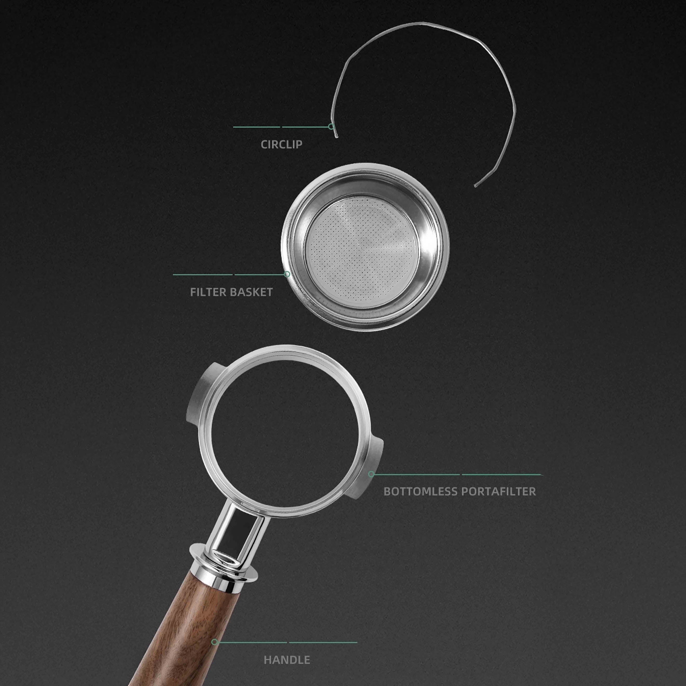 Bottomless Portafilter for Breville/E61 Groupheads/Delonghi