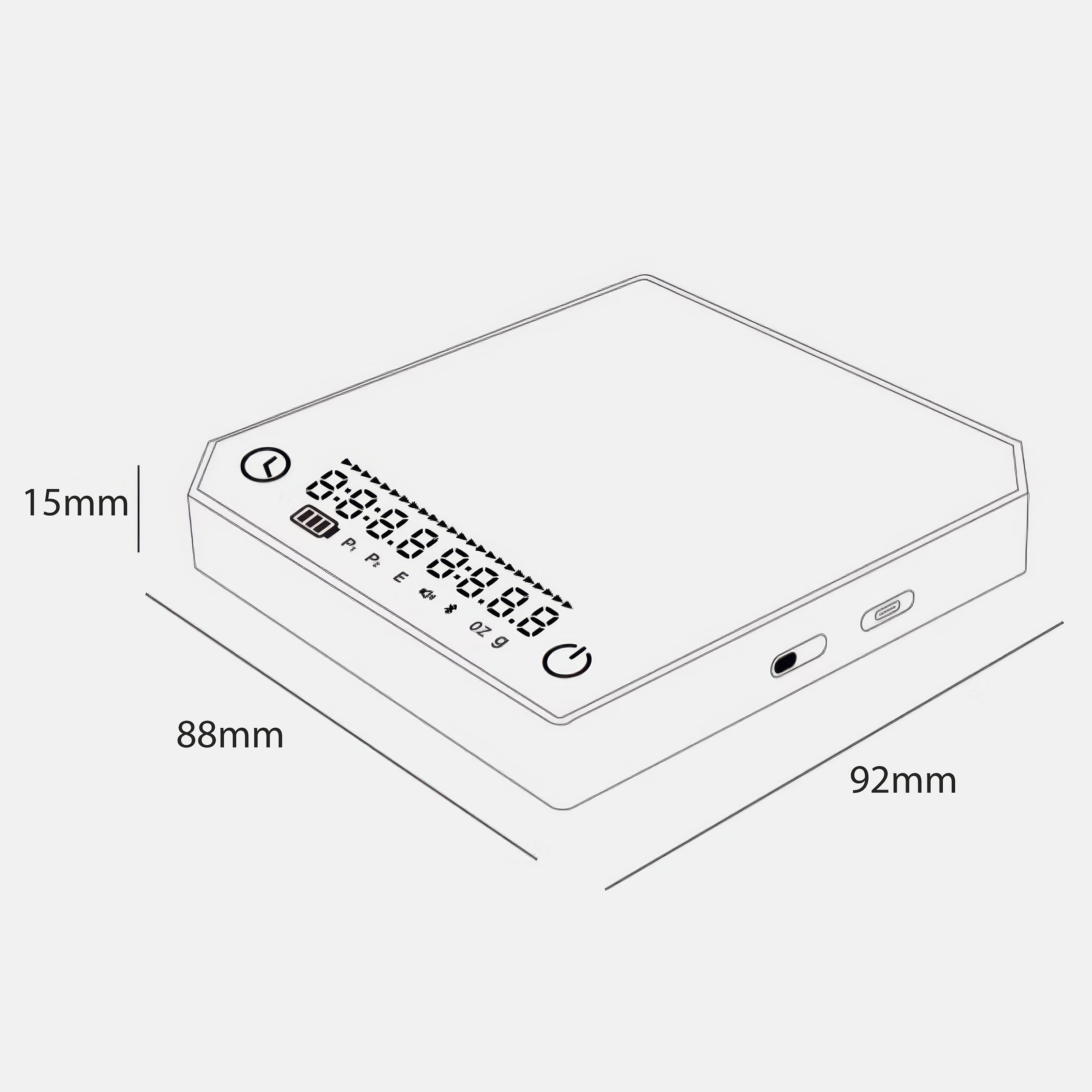 Smart Espresso Scale Compact Metal Body