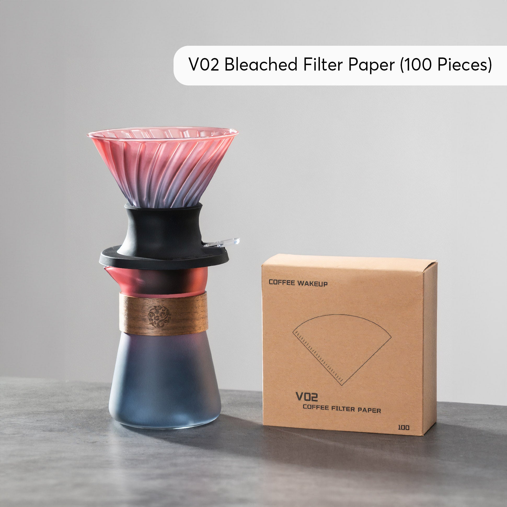 Smart V60 Brewed Coffee Set Includes Glass Drip Filter Cup