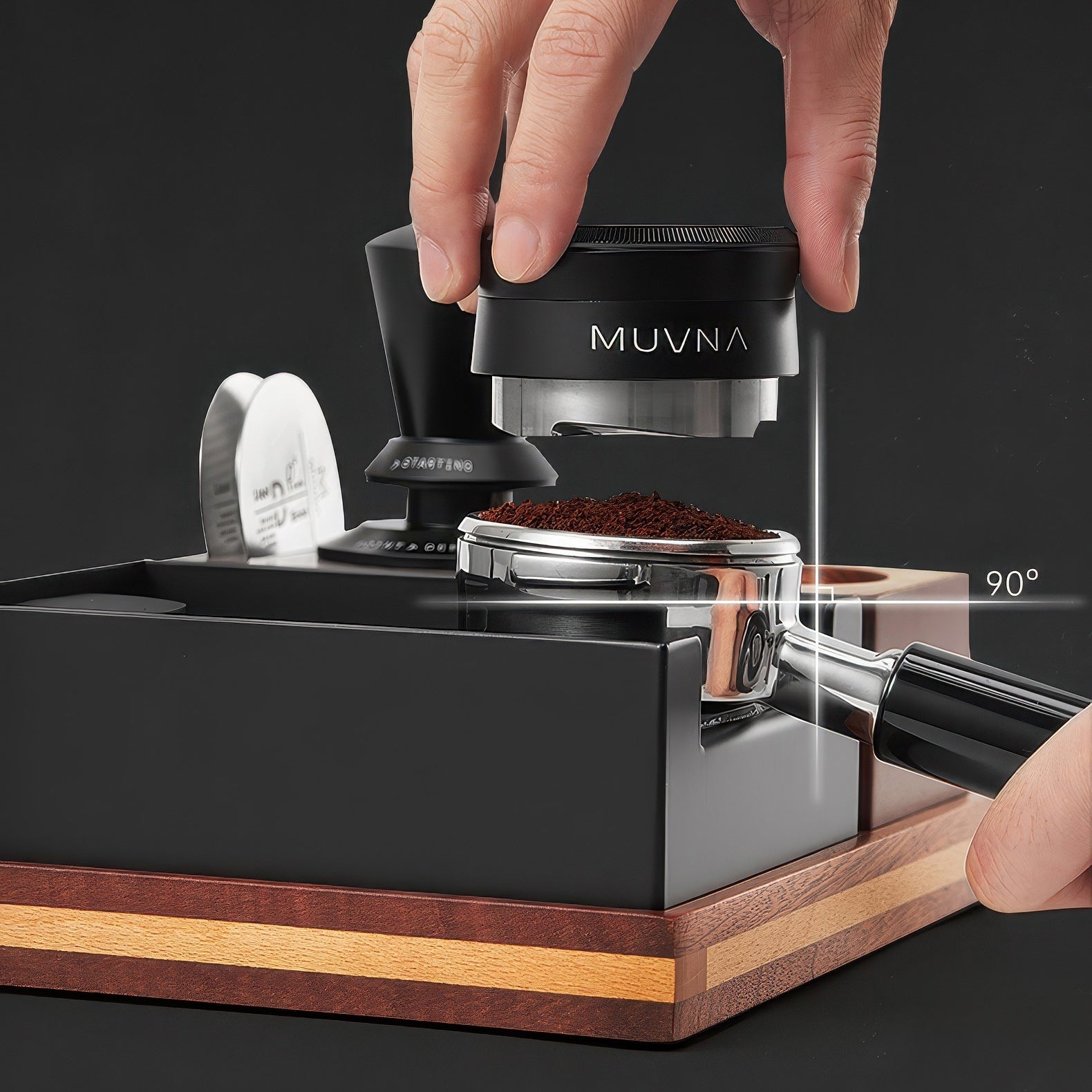 Premium Wooden Tamping Station Organizer