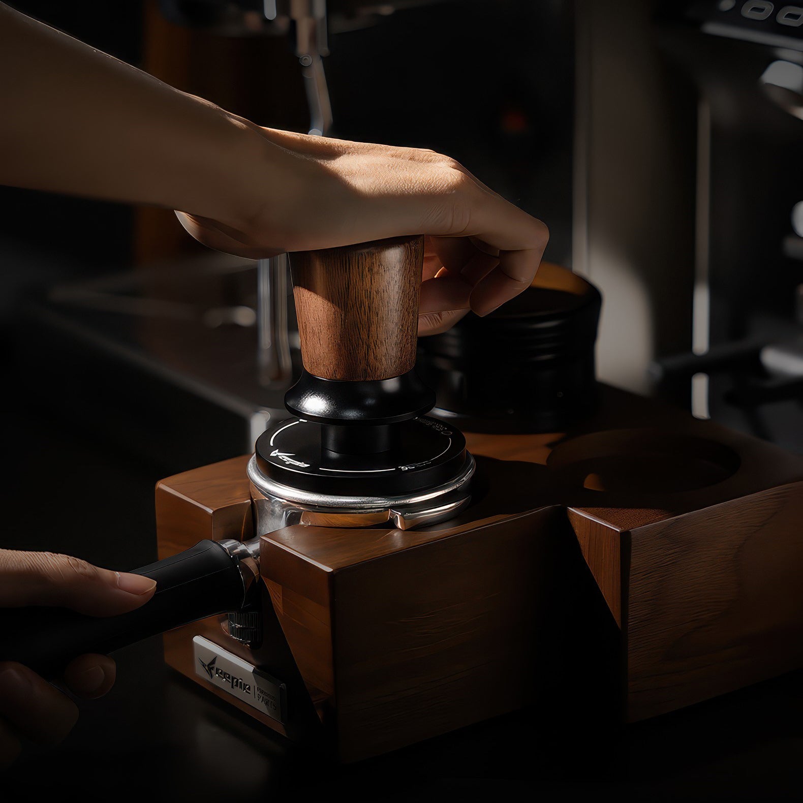 Walnut Coffee Tamper Balanced Design
