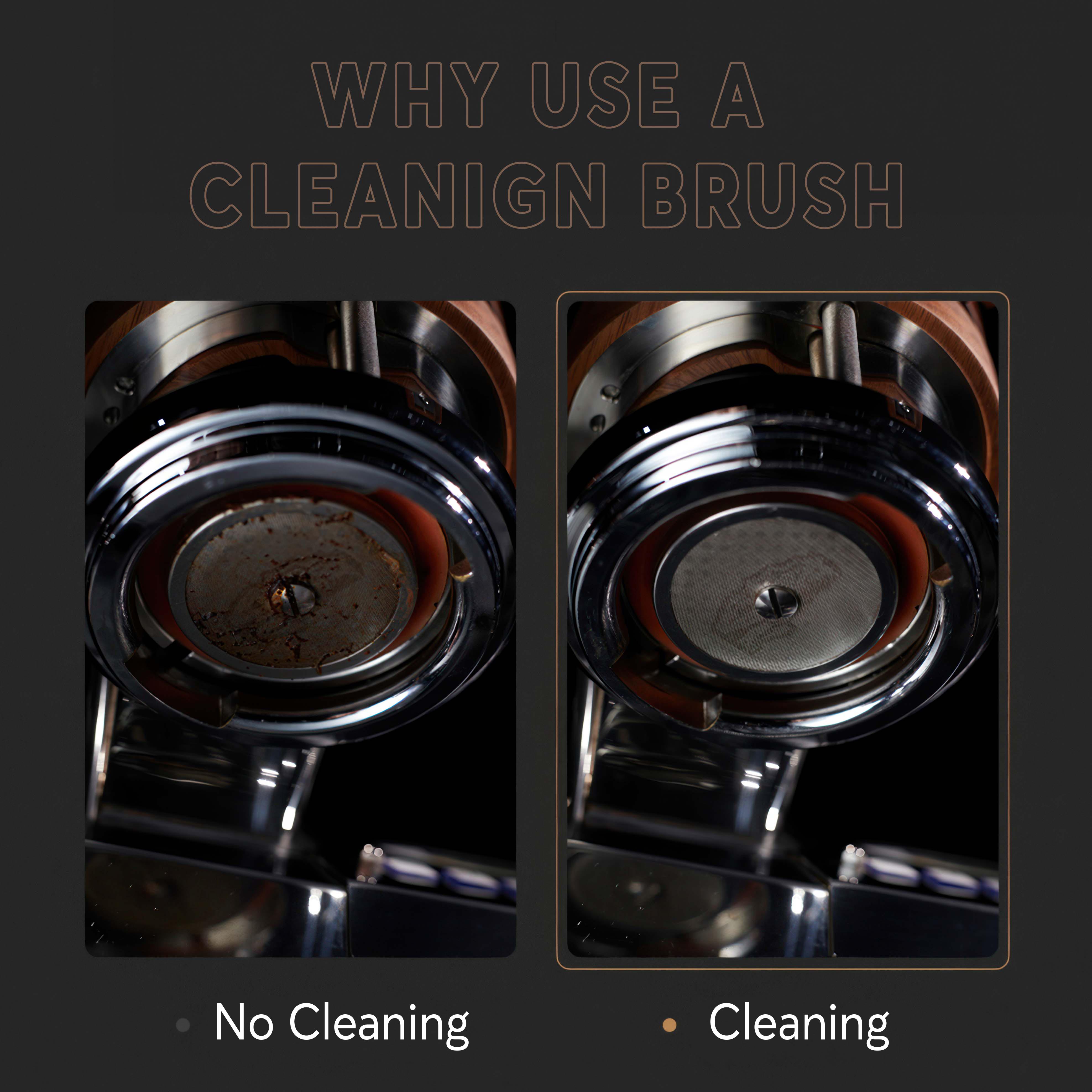 Espresso Coffee Machine Steam Cleaning Brush