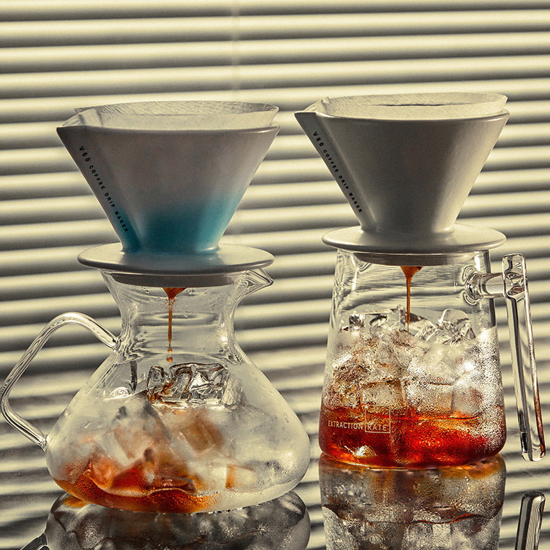 V60 Ceramic Pour Over Coffee Dripper with Sharing Pot