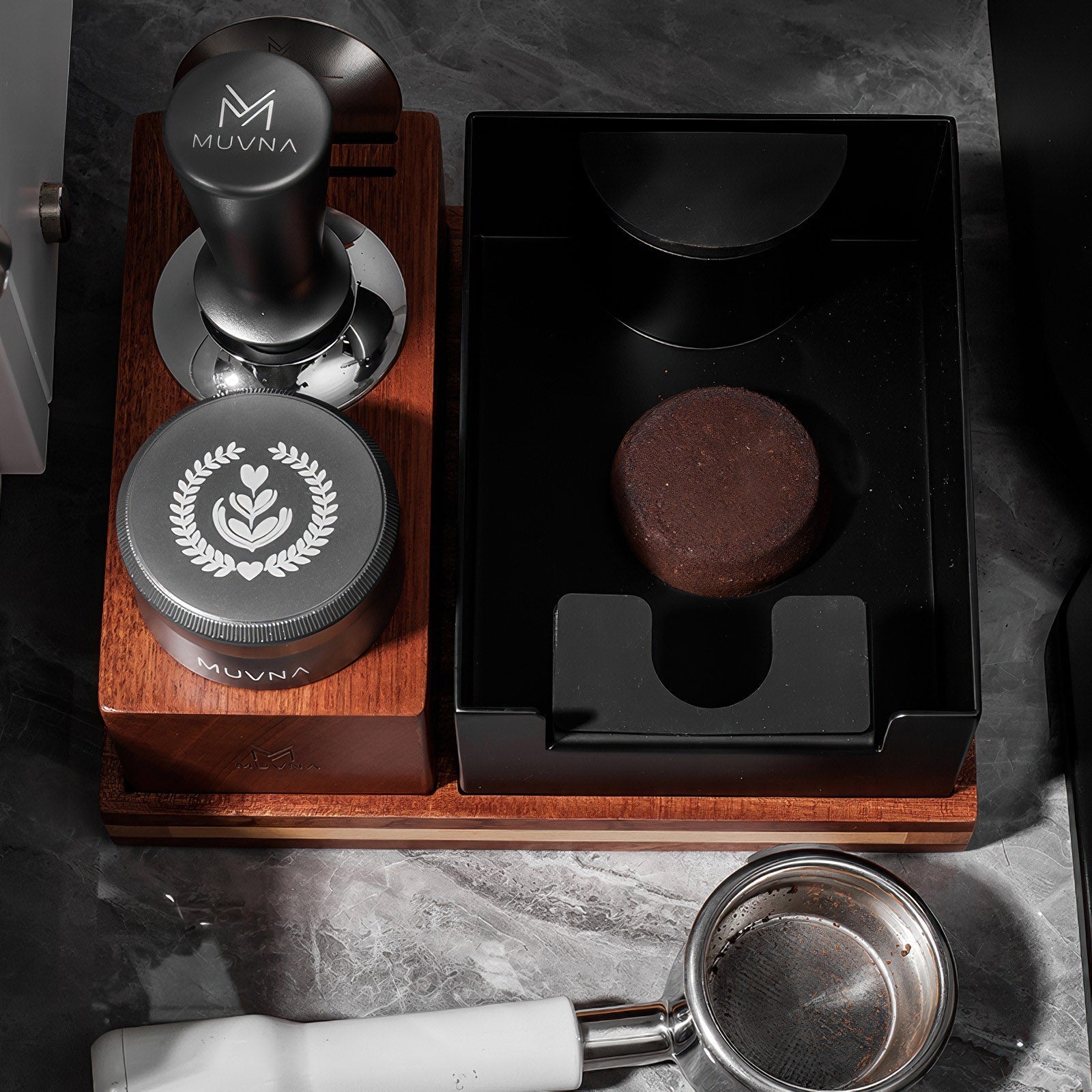 Premium Wooden Tamping Station Organizer