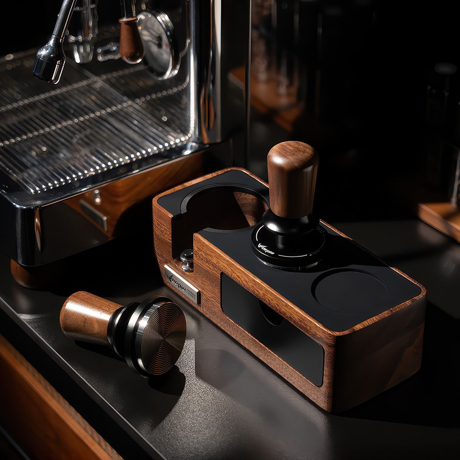 Walnut Coffee Tamper Balanced Design