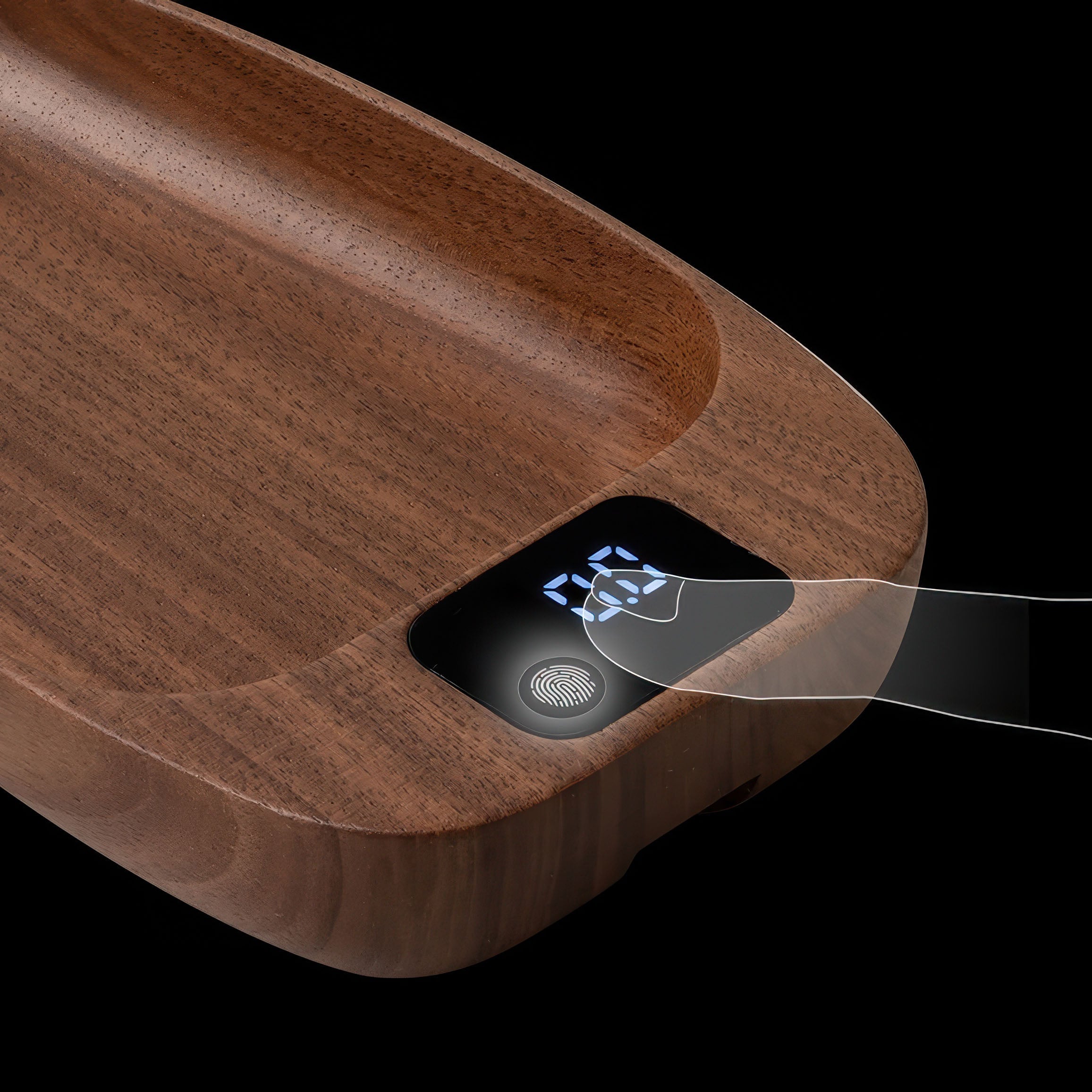 Walnut Wood Coffee Scale for Espresso