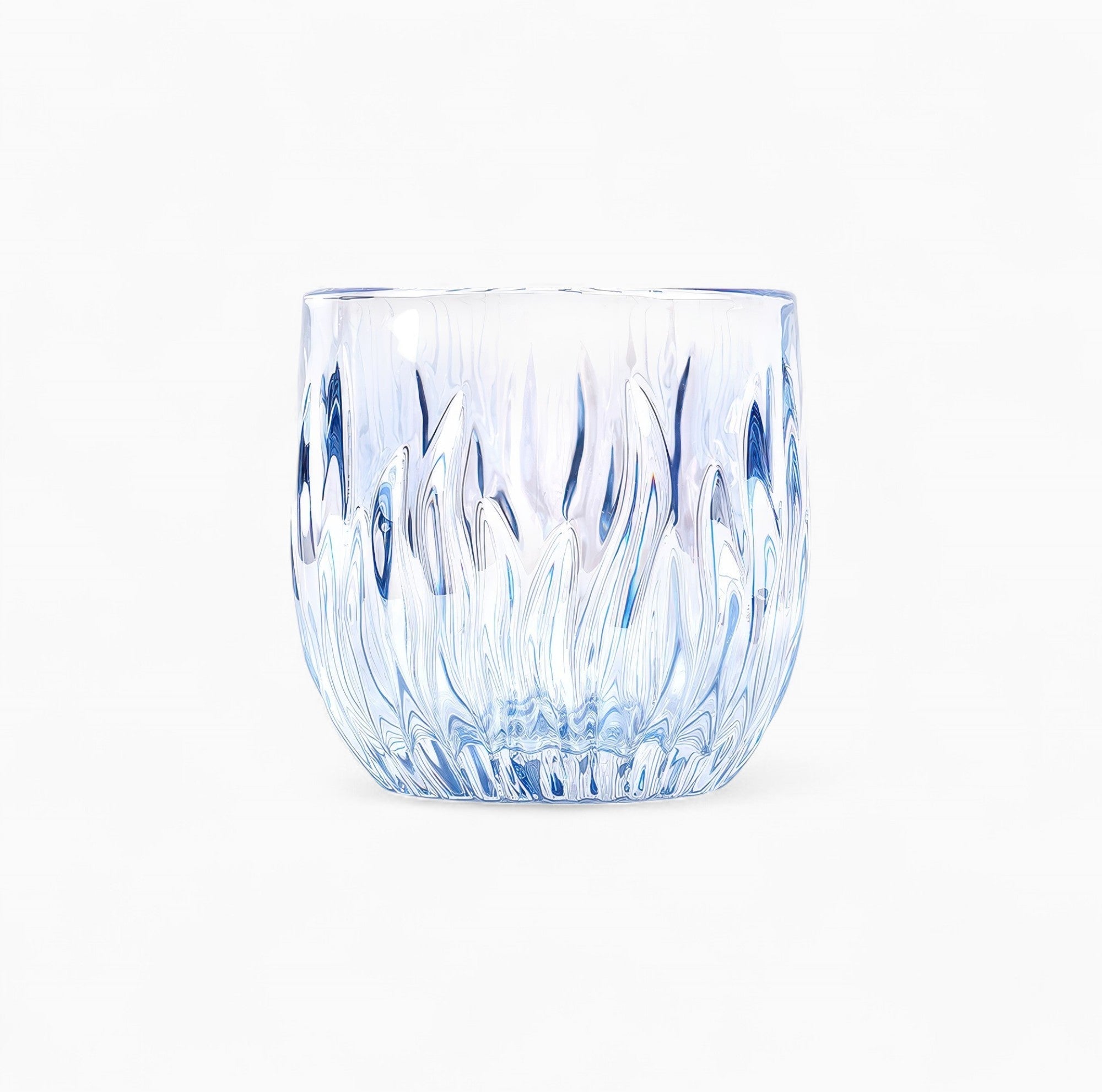 Flame Crystal Cut Glass Coffee Cup