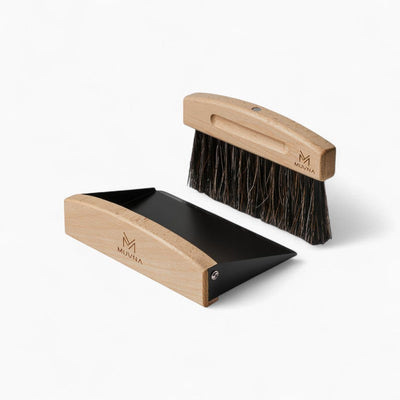Solid Wood Coffee Cleaning Brush Set