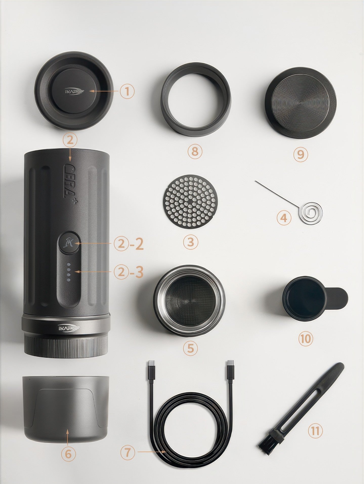 KAPO K2 / K2 Pro Portable Espresso Machine (51mm & 58mm)