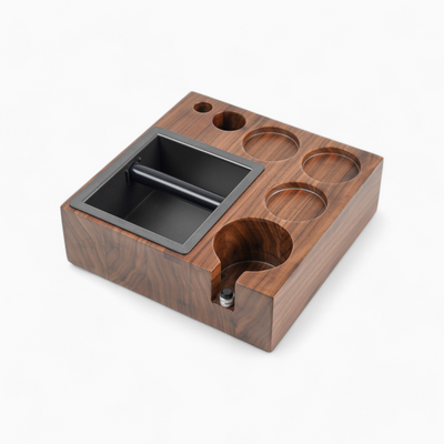 Barista Coffee Tamping Station with Knock Box