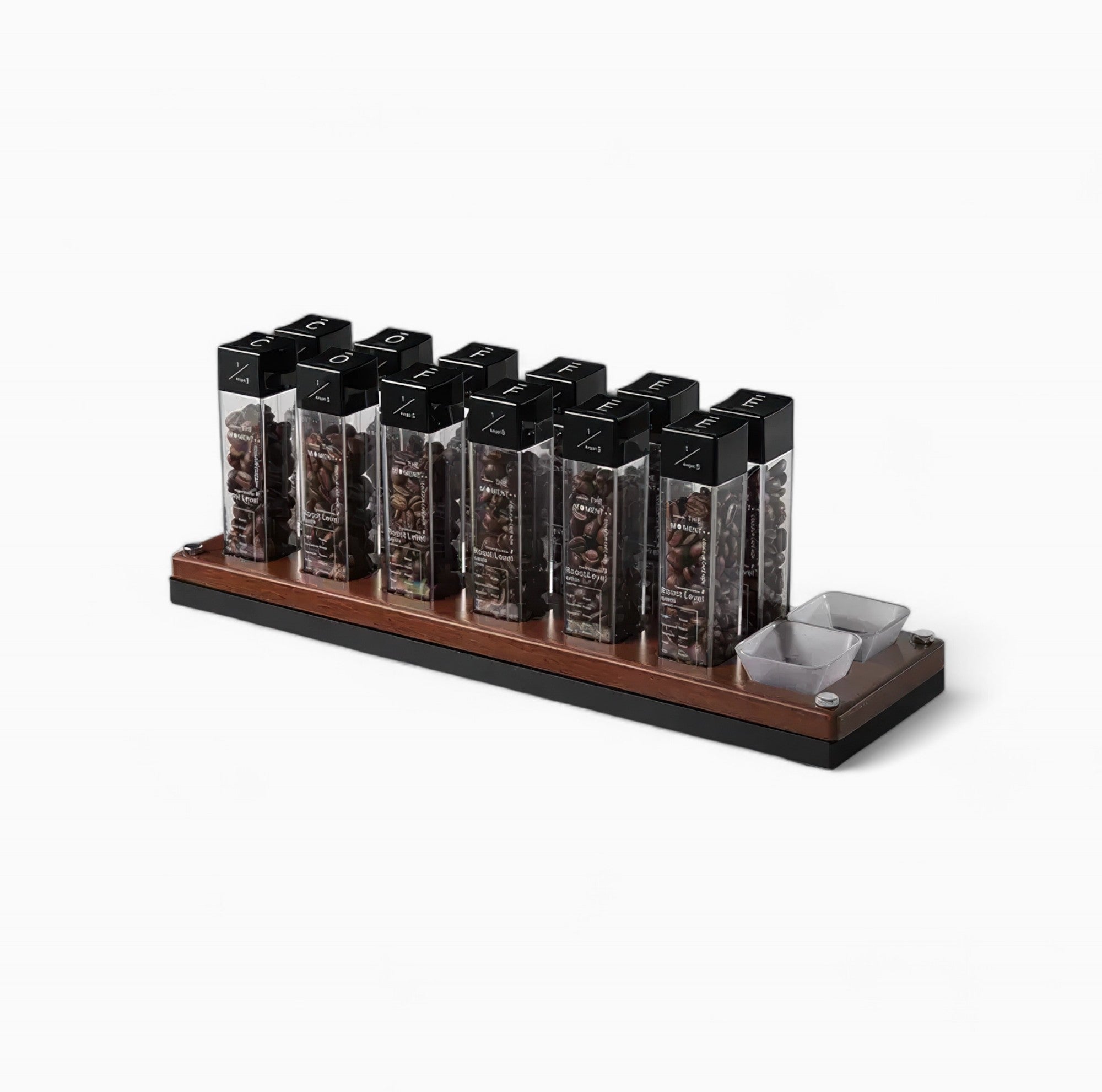 Premium Tubes Coffee Bean Cellars With Stand